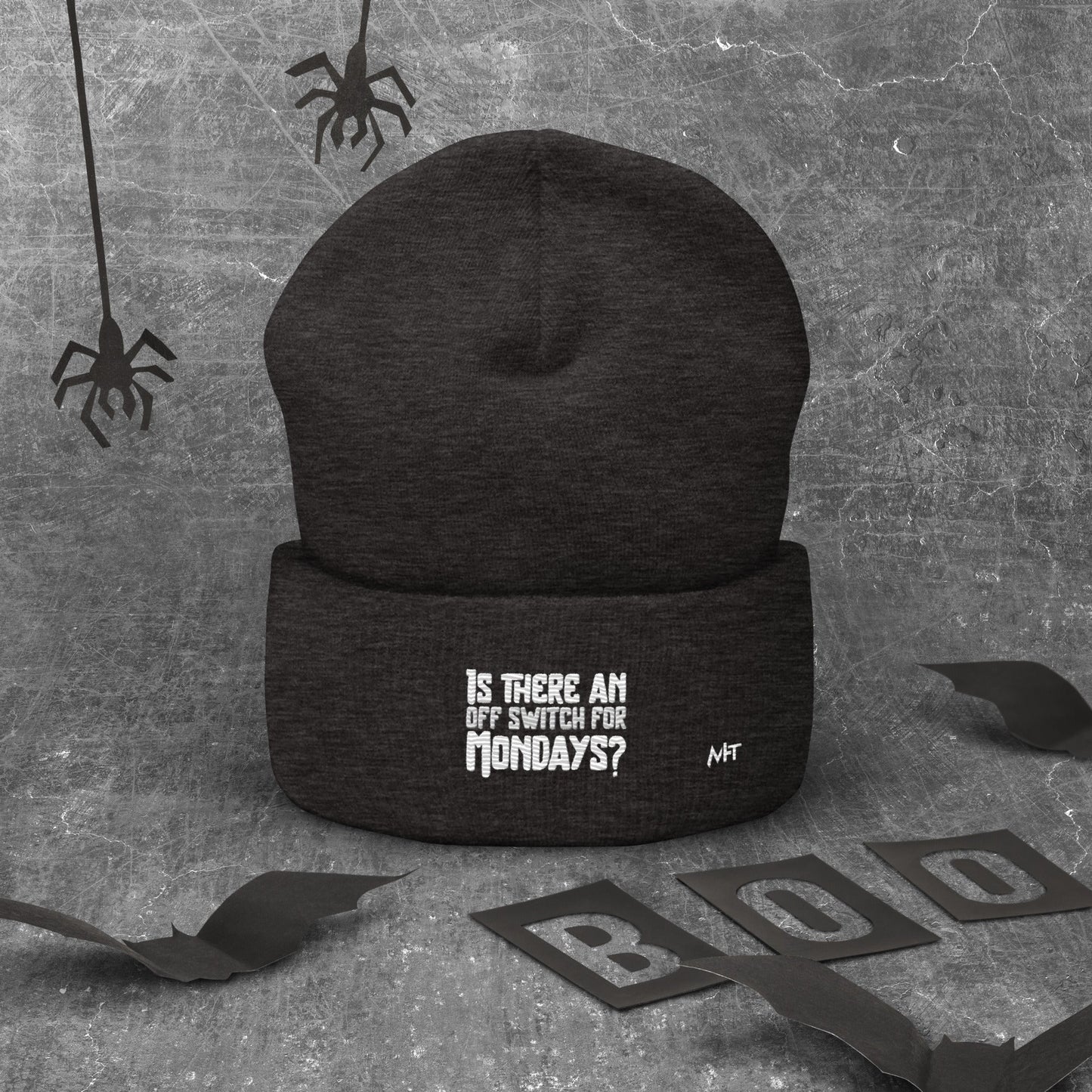 Is there an OFF switch for Mondays? - Cuffed Beanie by DarkByteGear
