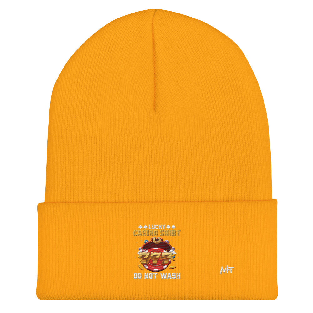 Lucky Casino Shirt Do Not Wash - Cuffed Beanie by DarkByteGear