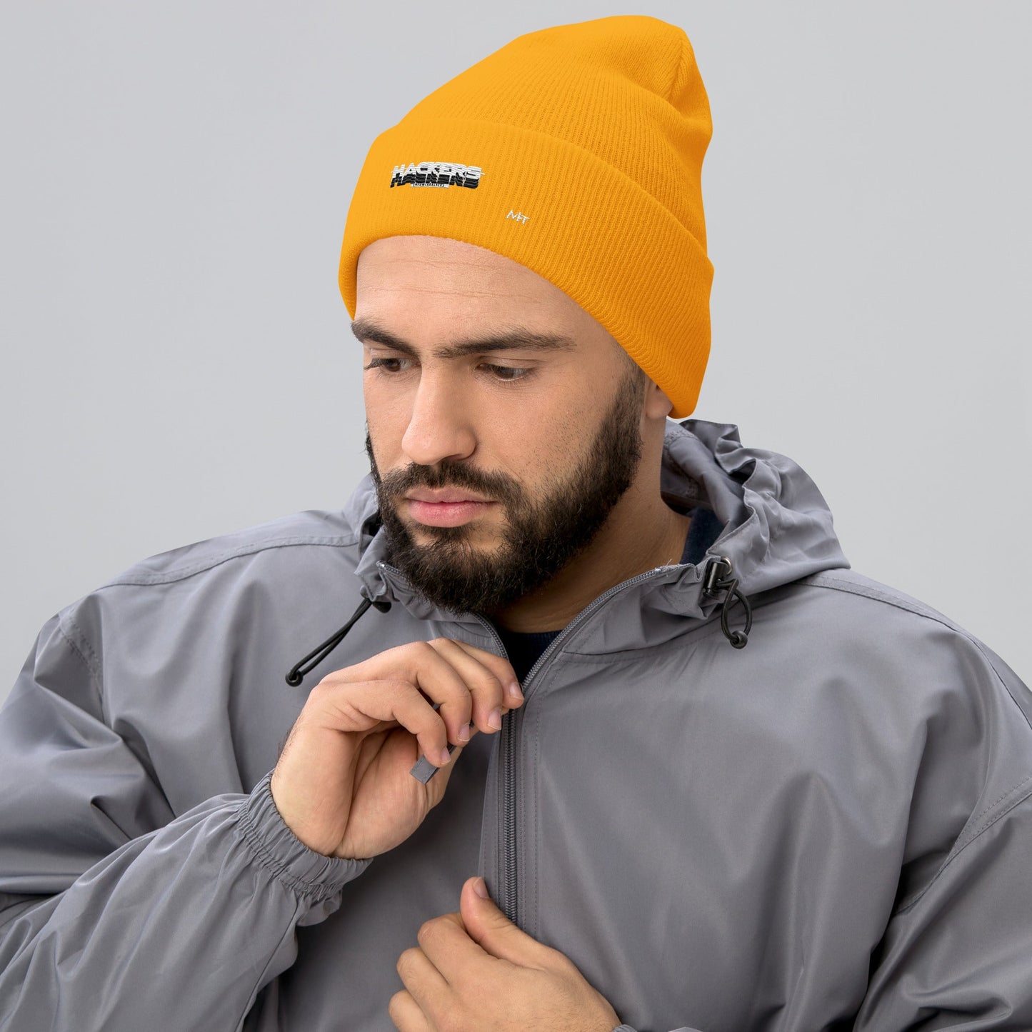 Hackers Empower Hackers V3 - Cuffed Beanie by DarkByteGear