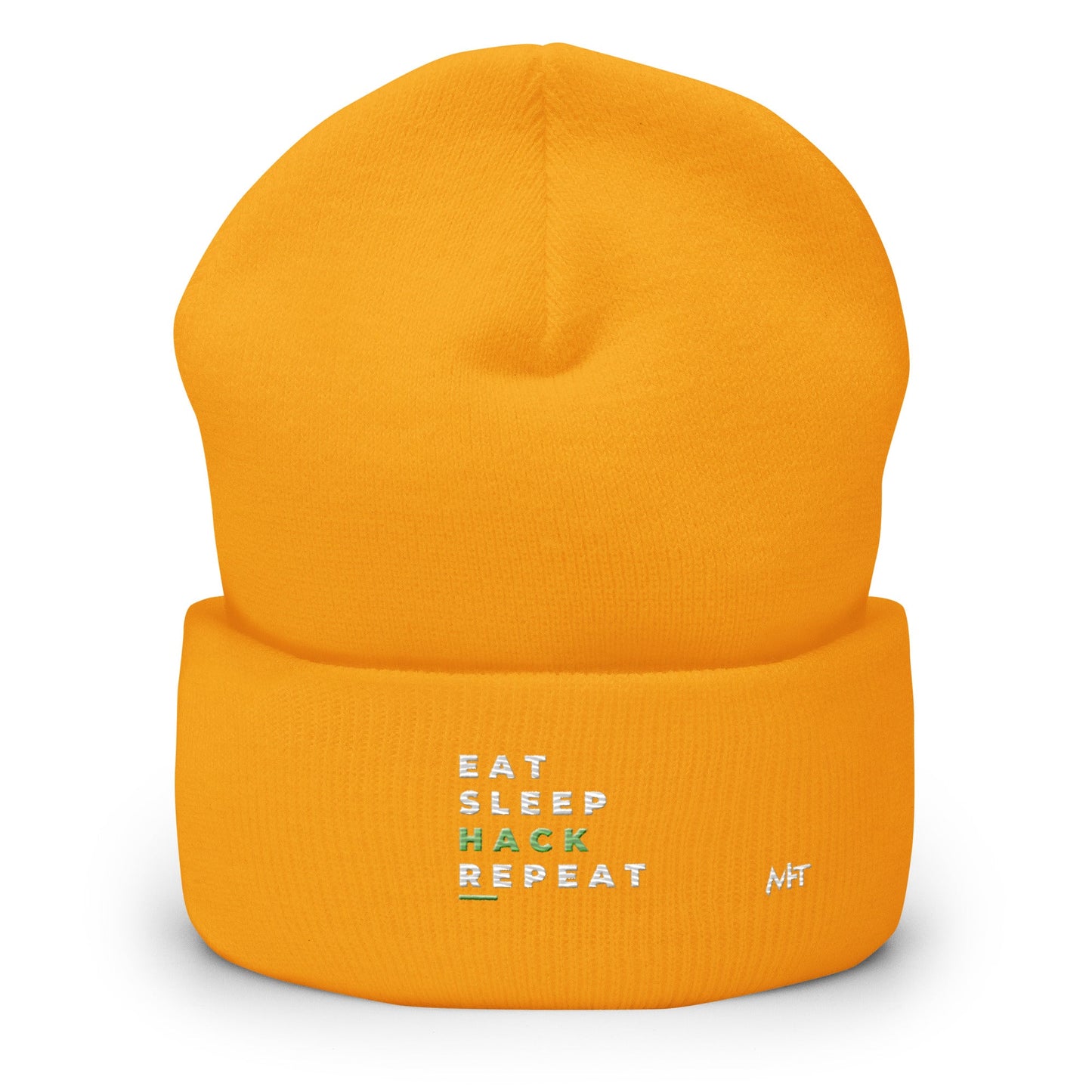 Eat, Sleep, Hack, Repeat V2 - Cuffed Beanie by DarkByteGear