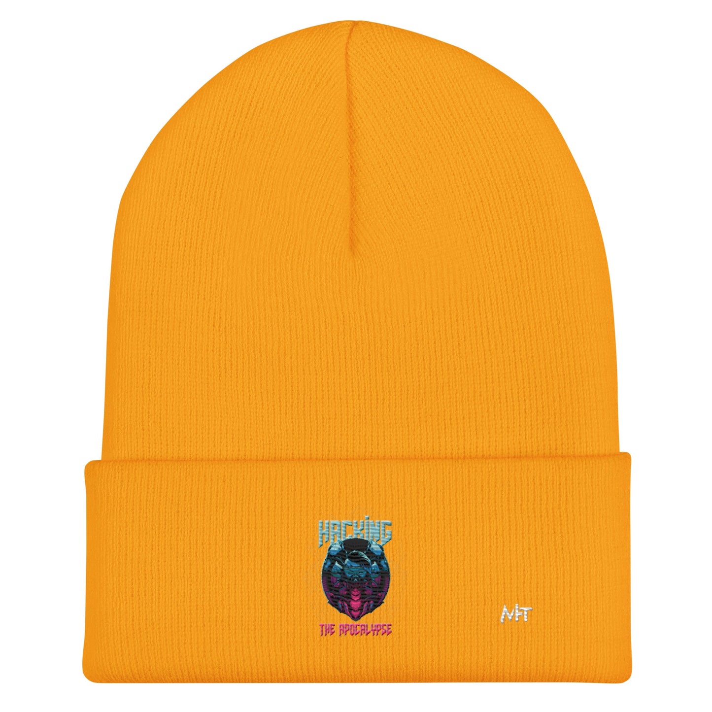 Hacking the apocalypse V2 - Cuffed Beanie by DarkByteGear
