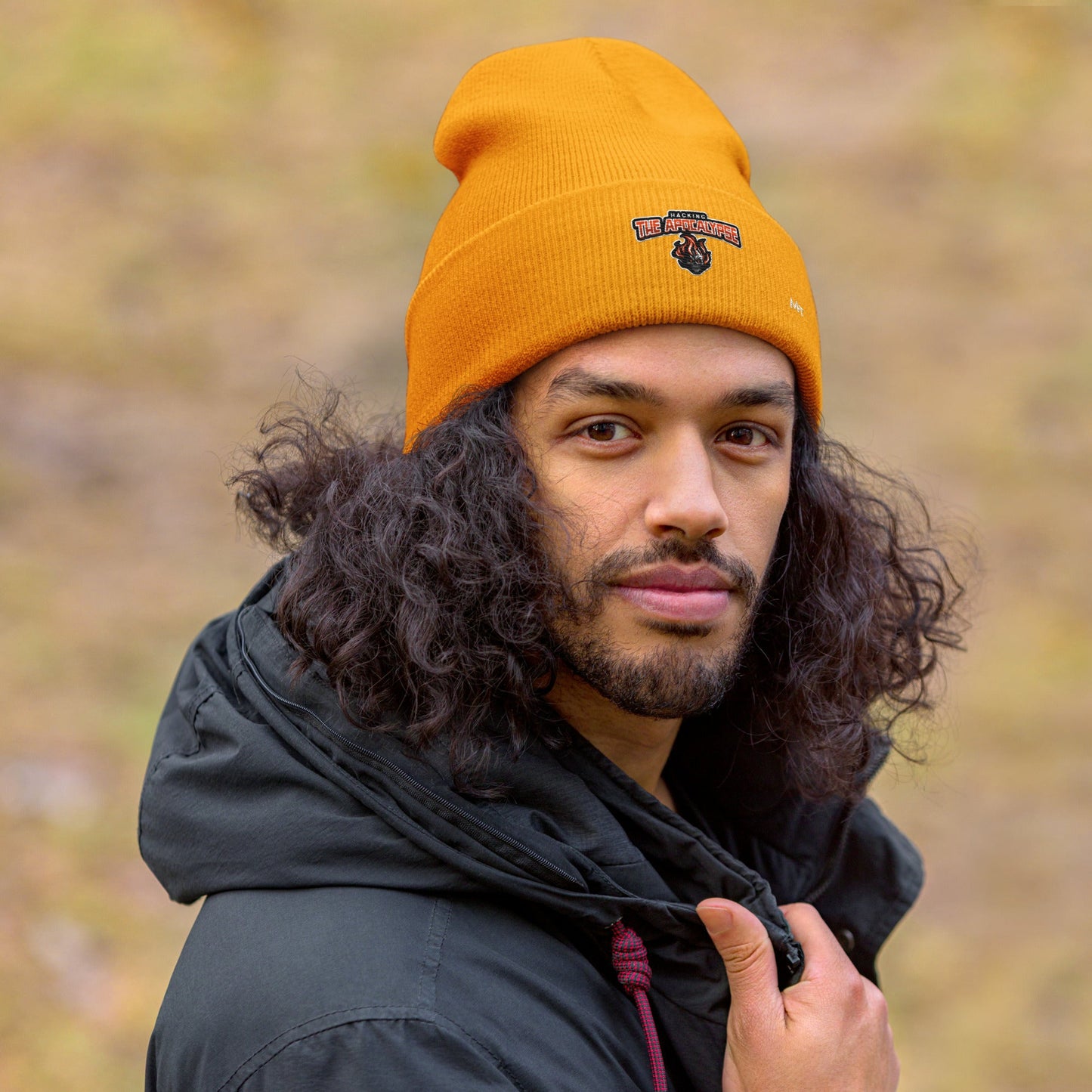 Hacking the Apocalypse V1 - Cuffed Beanie by DarkByteGear