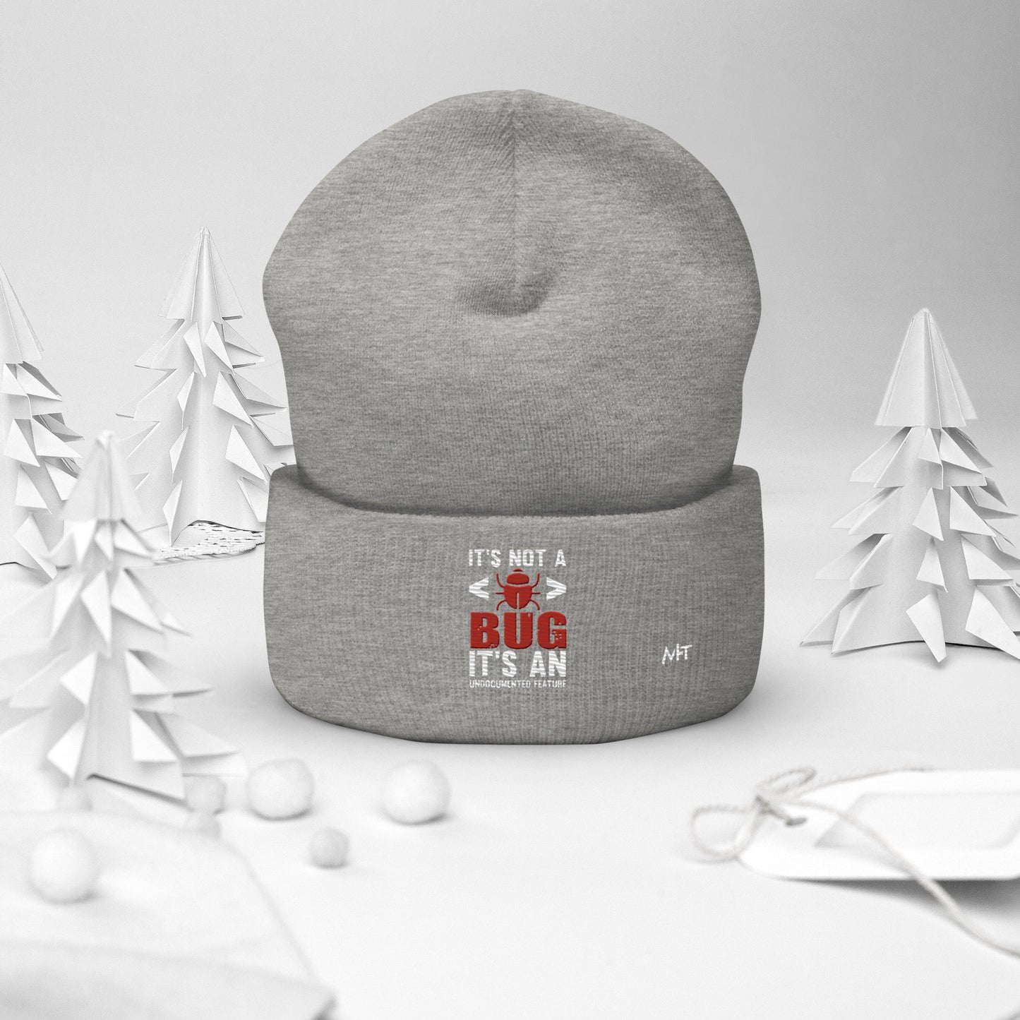 It's not a Bug; it's an Undocumented Feature - Cuffed Beanie by DarkByteGear