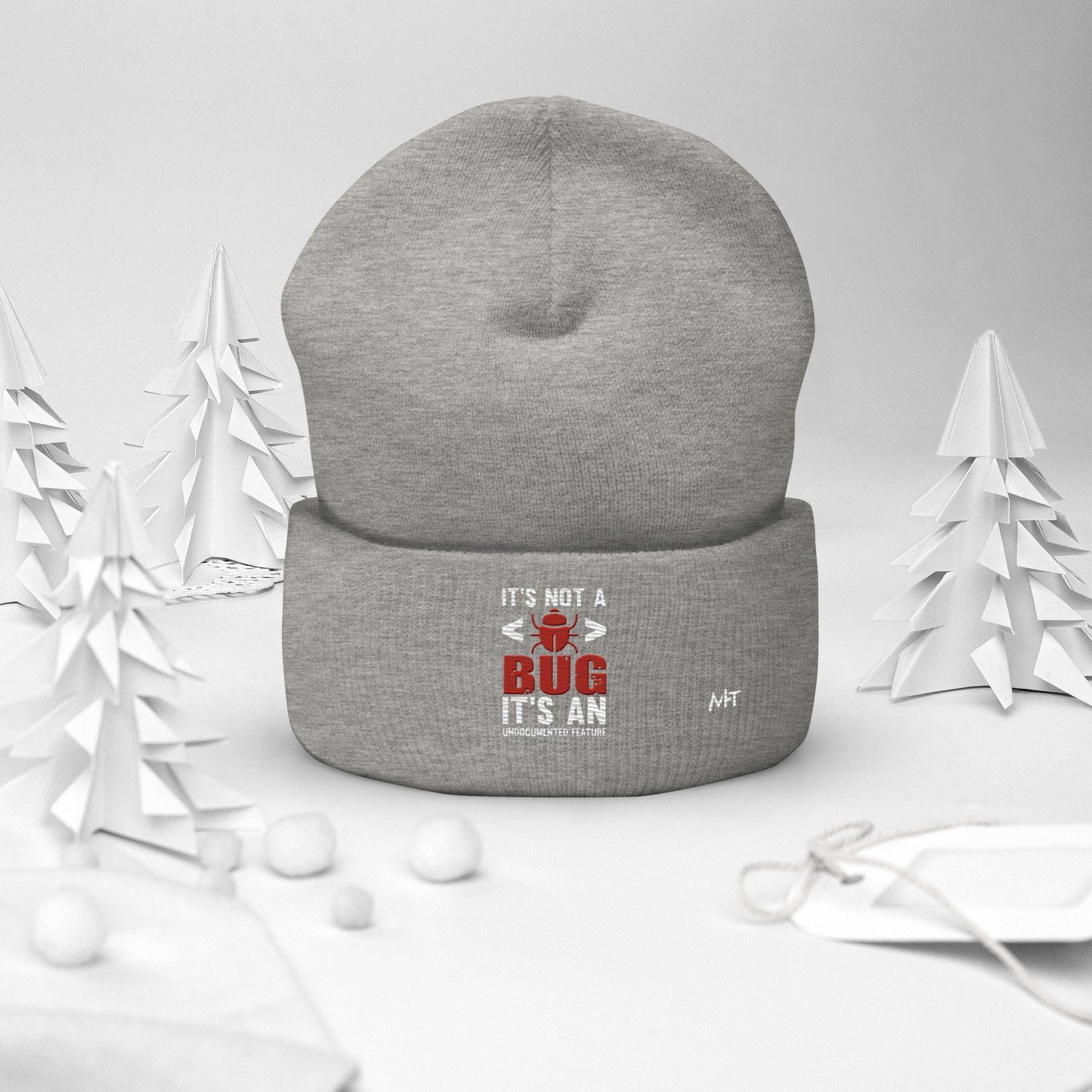 It's not a Bug; it's an Undocumented Feature - Cuffed Beanie by DarkByteGear