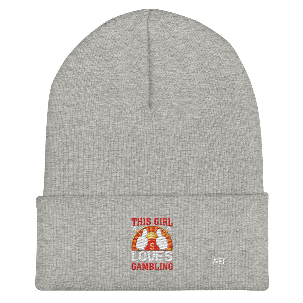 This Girl Loves Gambling - Cuffed Beanie by DarkByteGear
