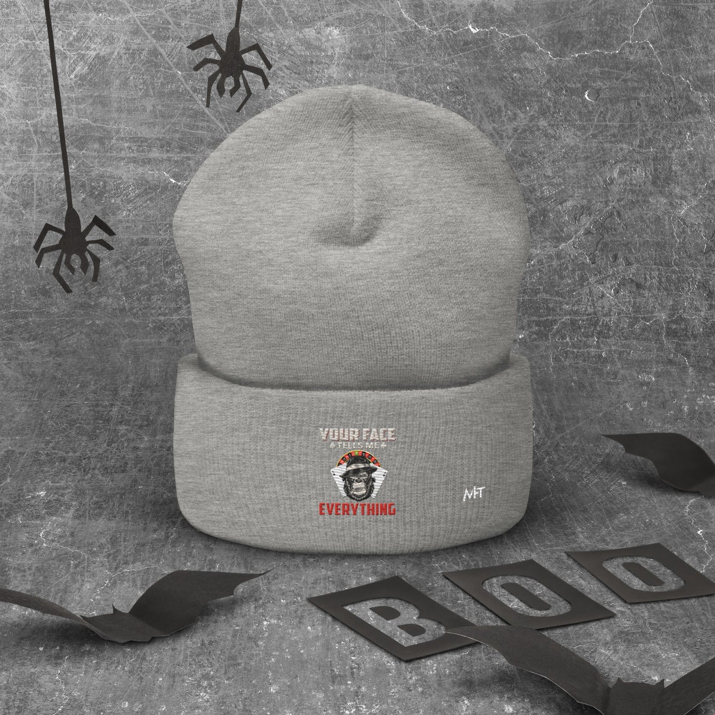 Your Face Tells me Everything - Cuffed Beanie by DarkByteGear