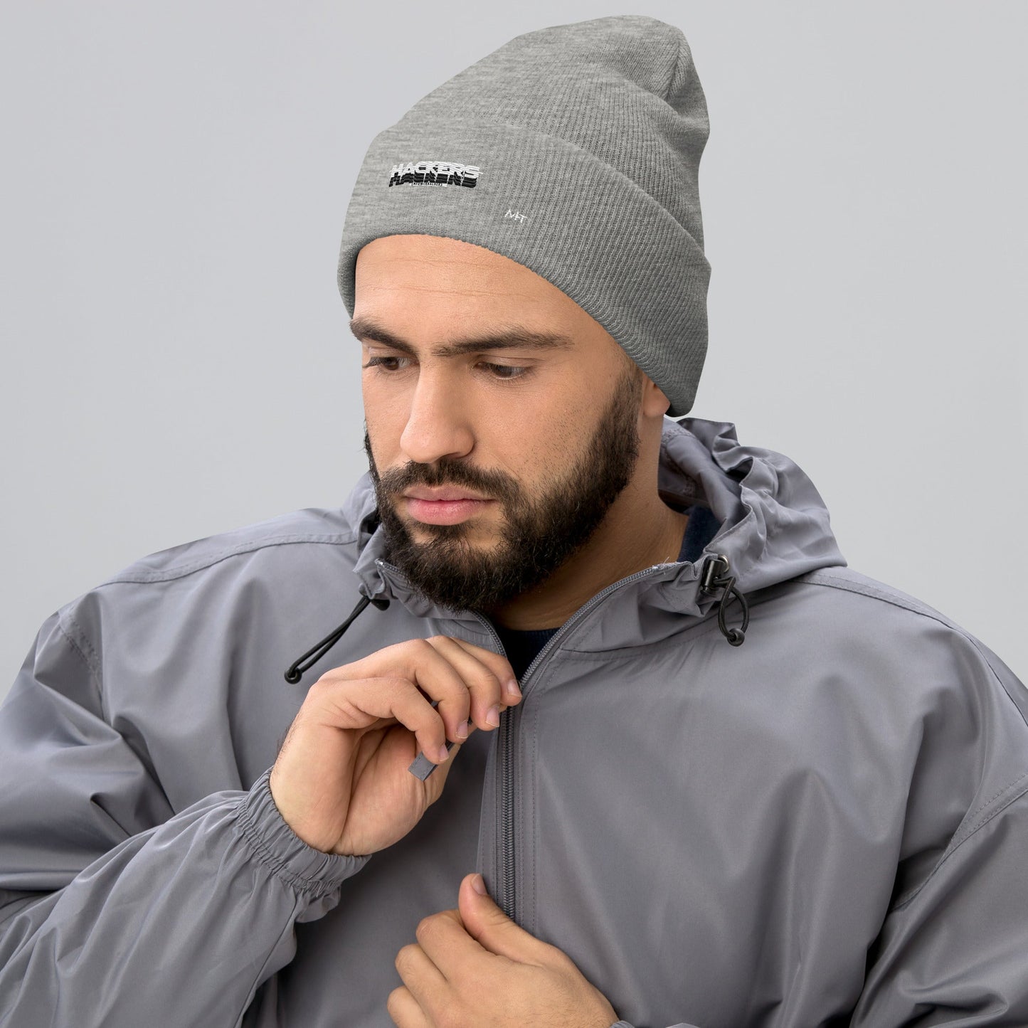 Hackers Empower Hackers V3 - Cuffed Beanie by DarkByteGear