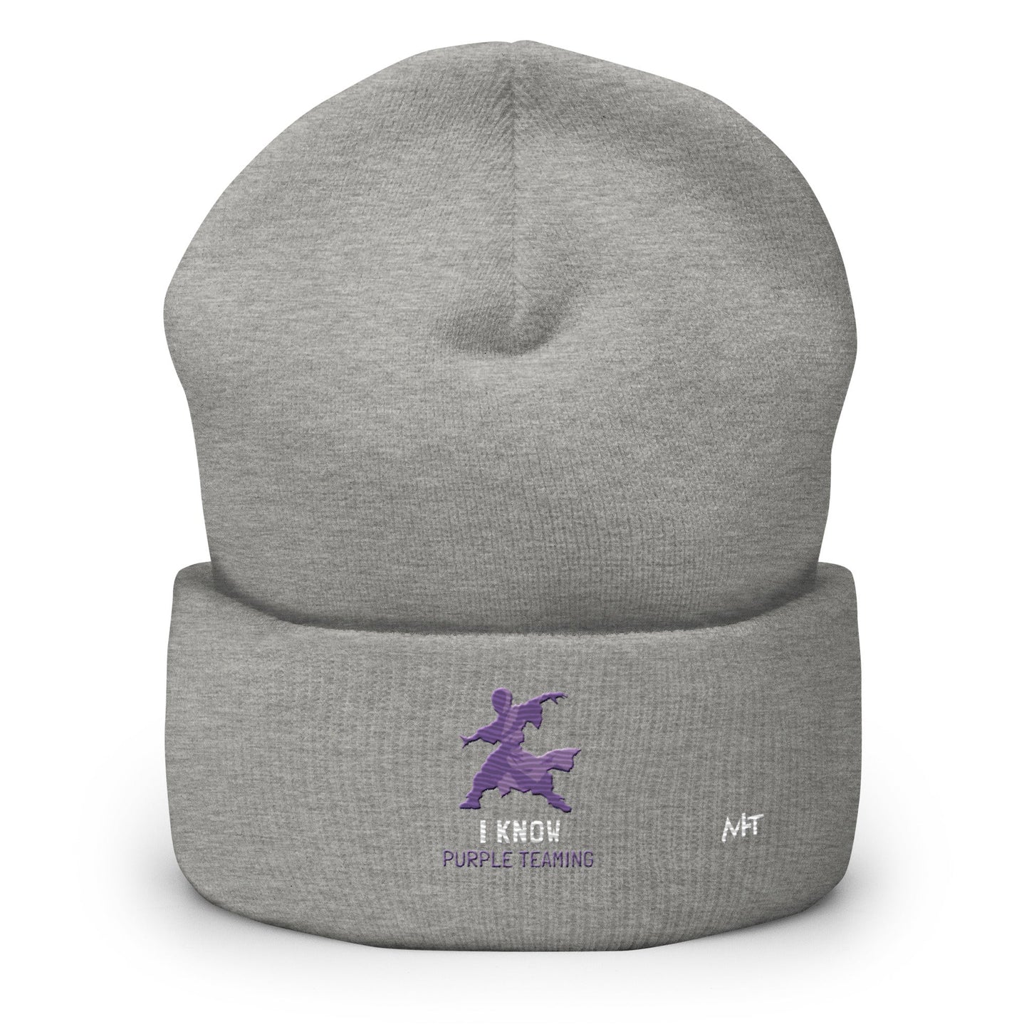 I Know Purple Teaming - Cuffed Beanie by DarkByteGear