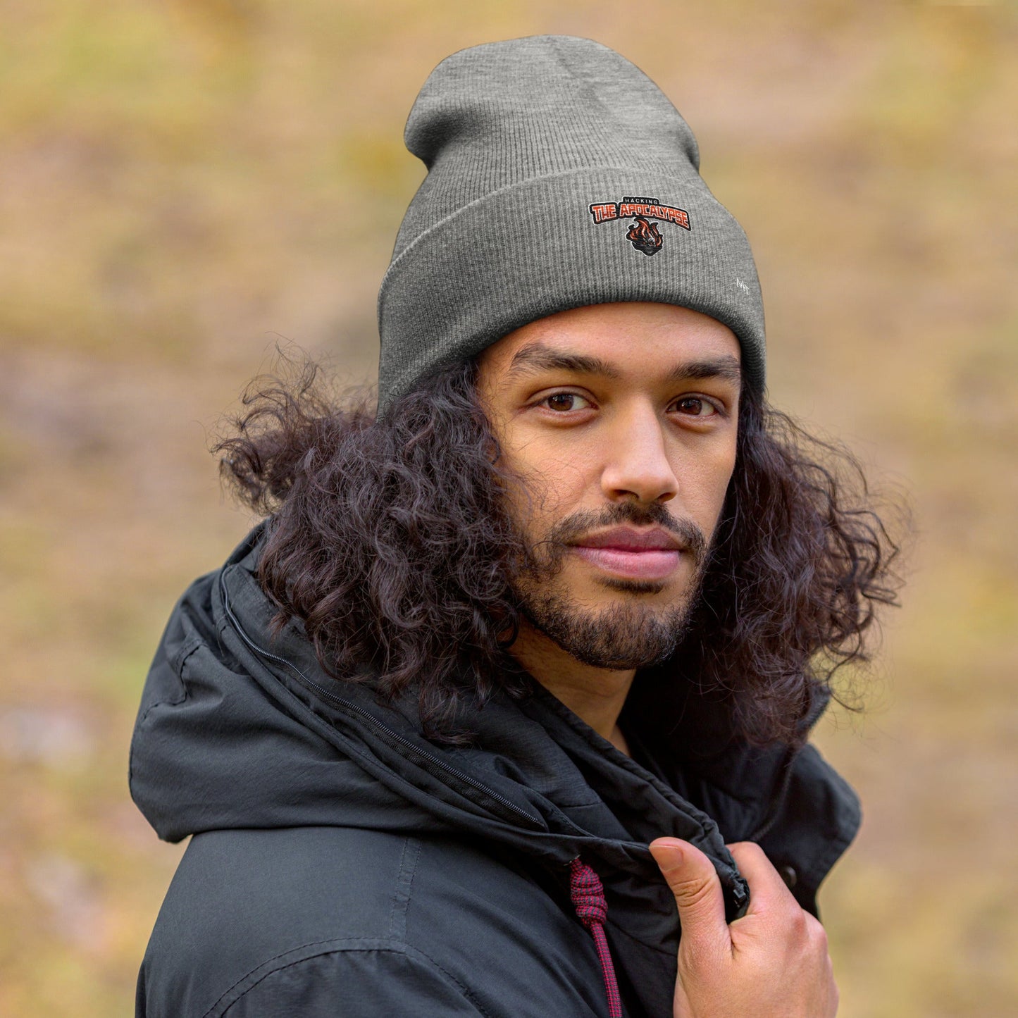 Hacking the Apocalypse V1 - Cuffed Beanie by DarkByteGear