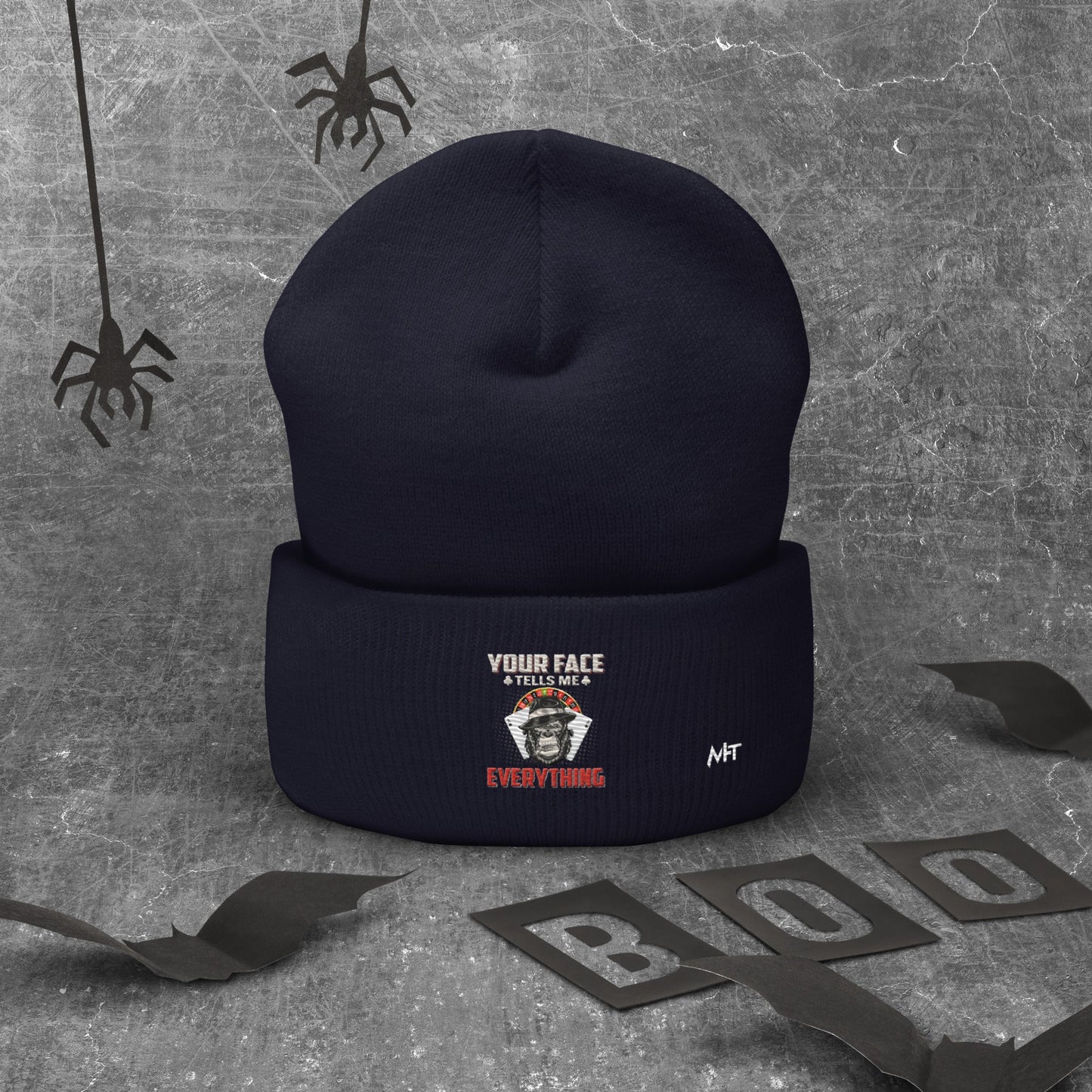 Your Face Tells me Everything - Cuffed Beanie by DarkByteGear