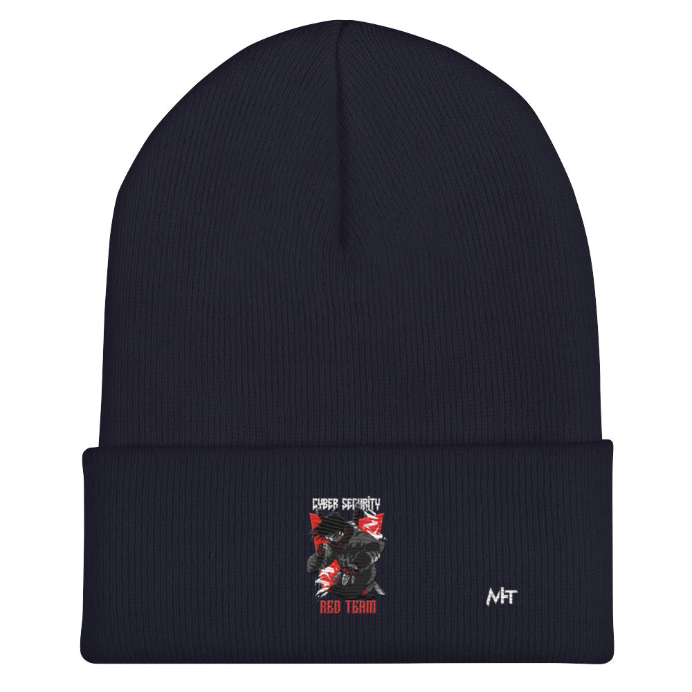 Cyber Security Red Team V3 - Cuffed Beanie by DarkByteGear