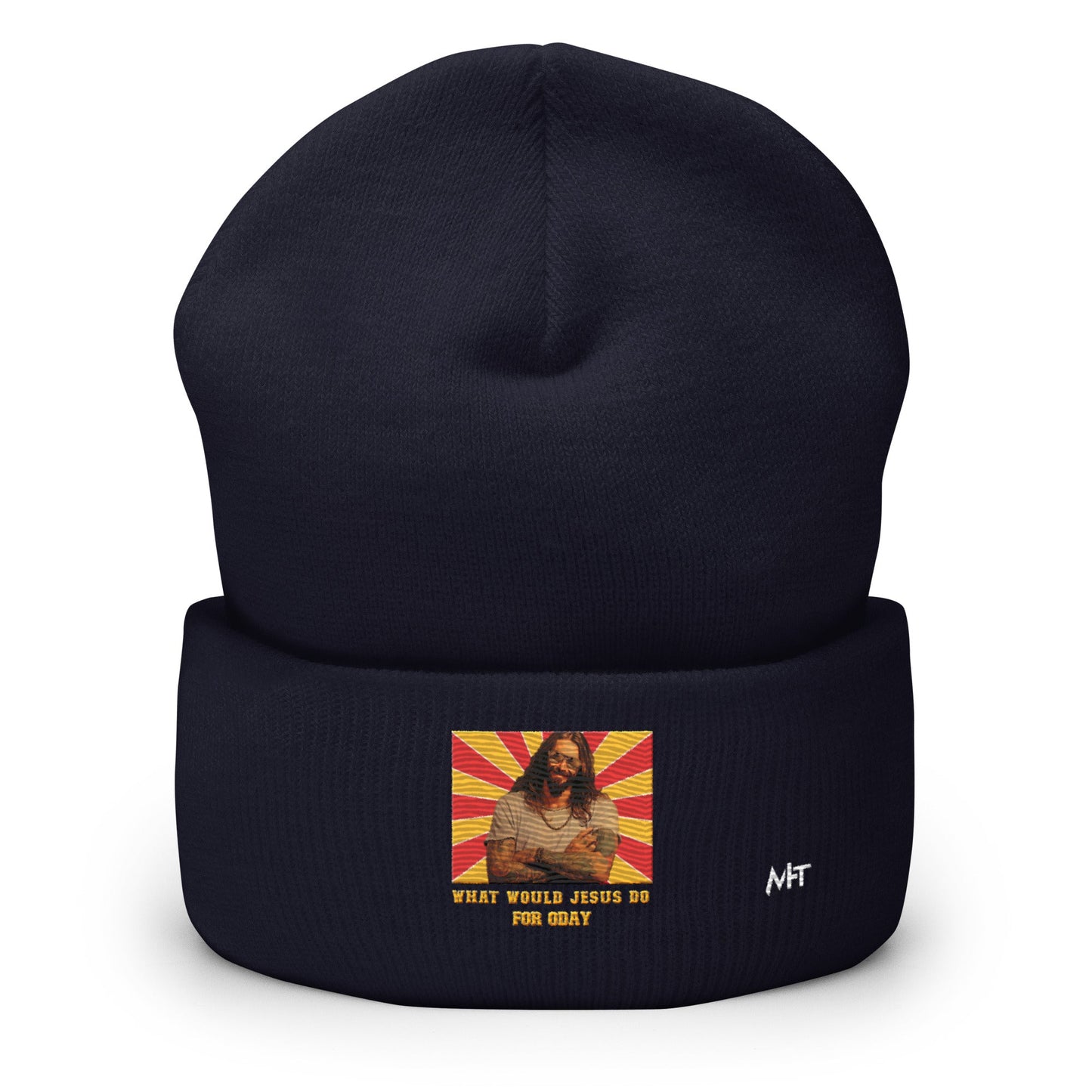 What would Jesus do for 0day v1 - Cuffed Beanie by DarkByteGear