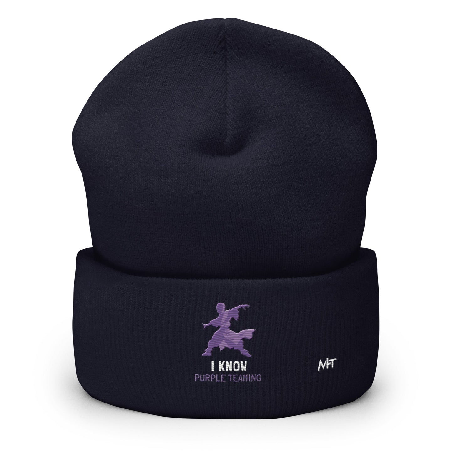 I Know Purple Teaming - Cuffed Beanie by DarkByteGear