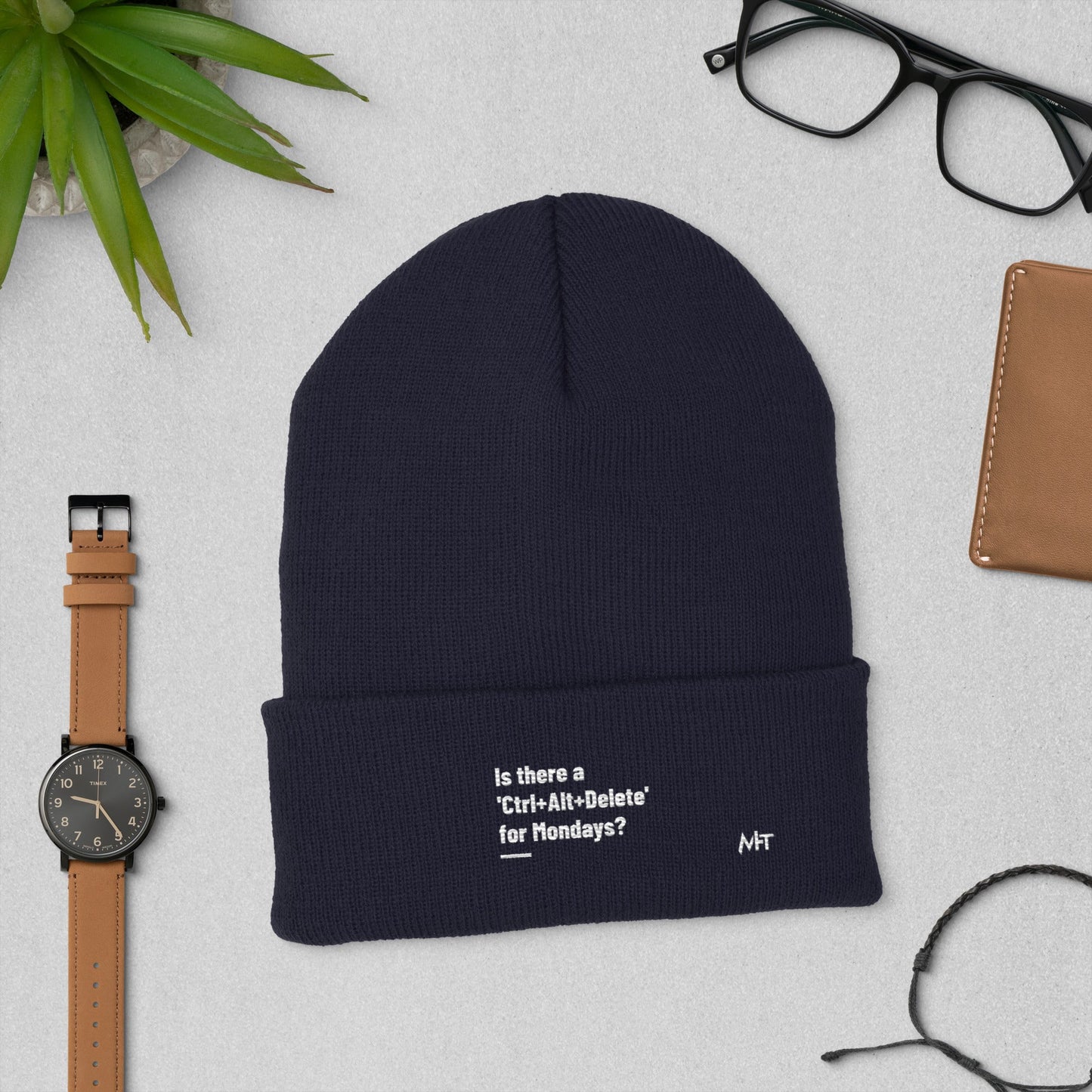 Is there a 'Ctrl+Alt+Delete' for Mondays? - Cuffed Beanie by DarkByteGear