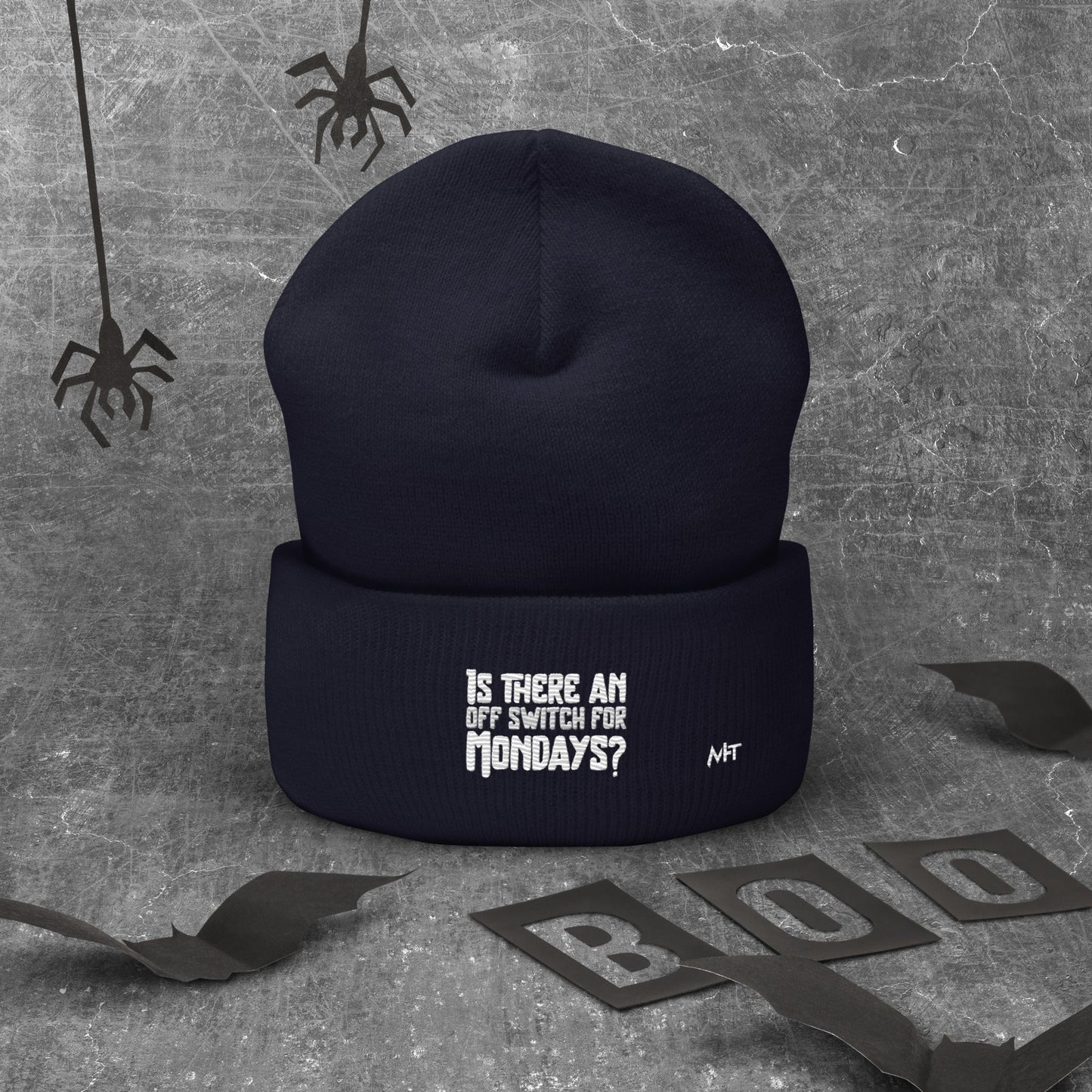 Is there an OFF switch for Mondays? - Cuffed Beanie by DarkByteGear