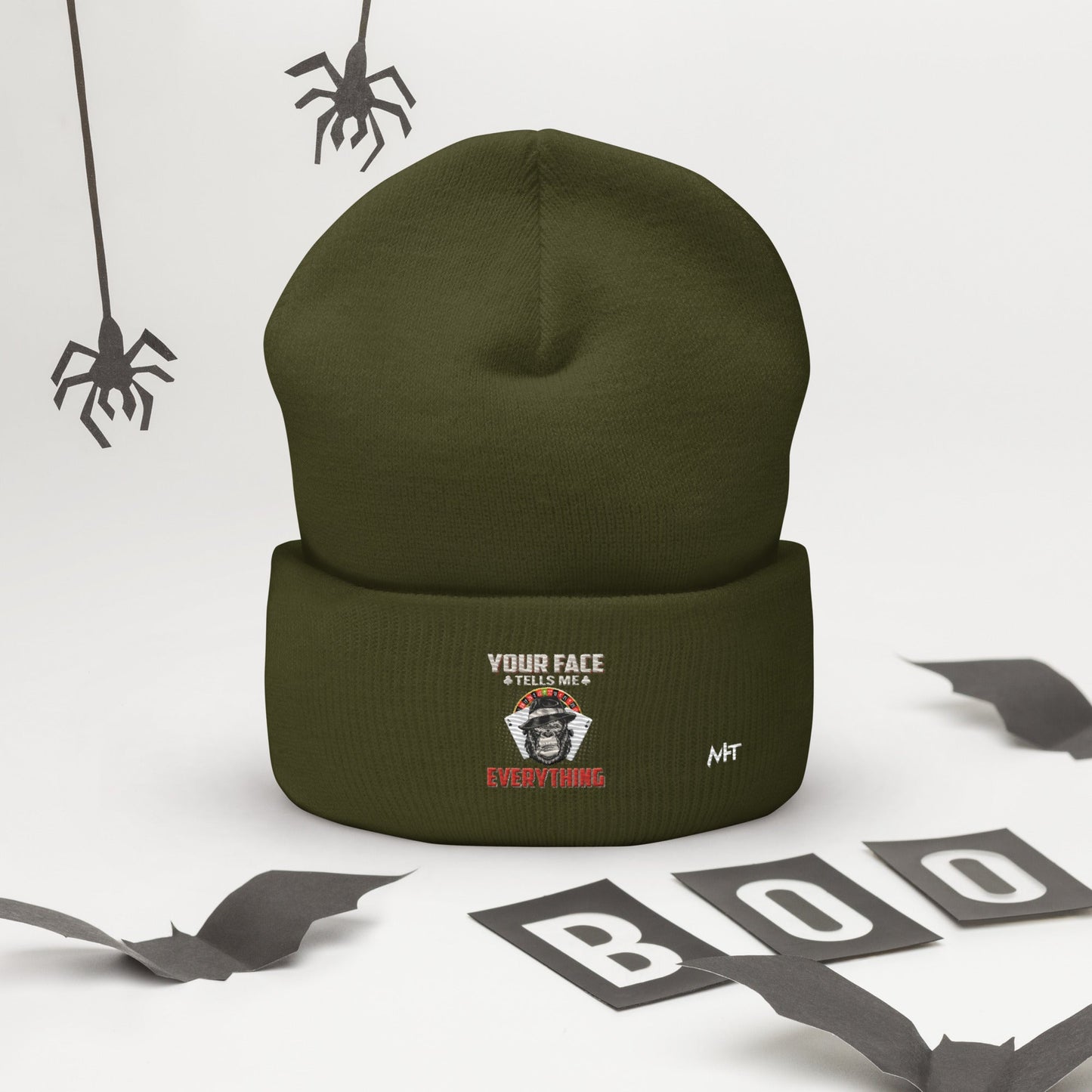 Your Face Tells me Everything - Cuffed Beanie by DarkByteGear