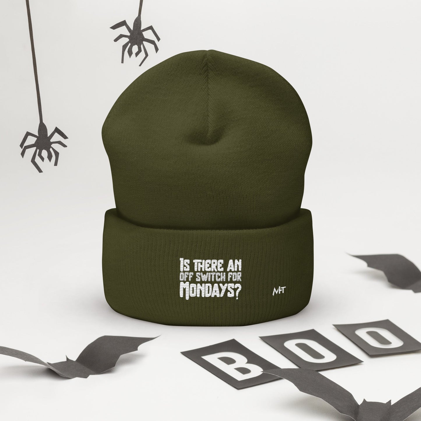 Is there an OFF switch for Mondays? - Cuffed Beanie by DarkByteGear