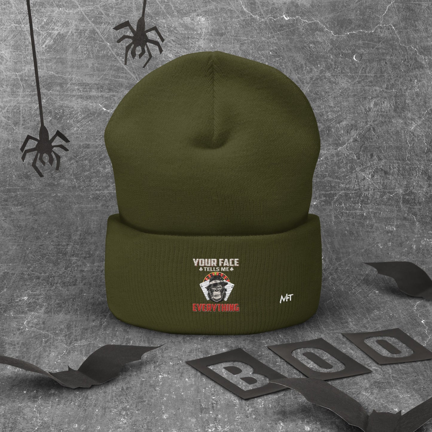 Your Face Tells me Everything - Cuffed Beanie by DarkByteGear
