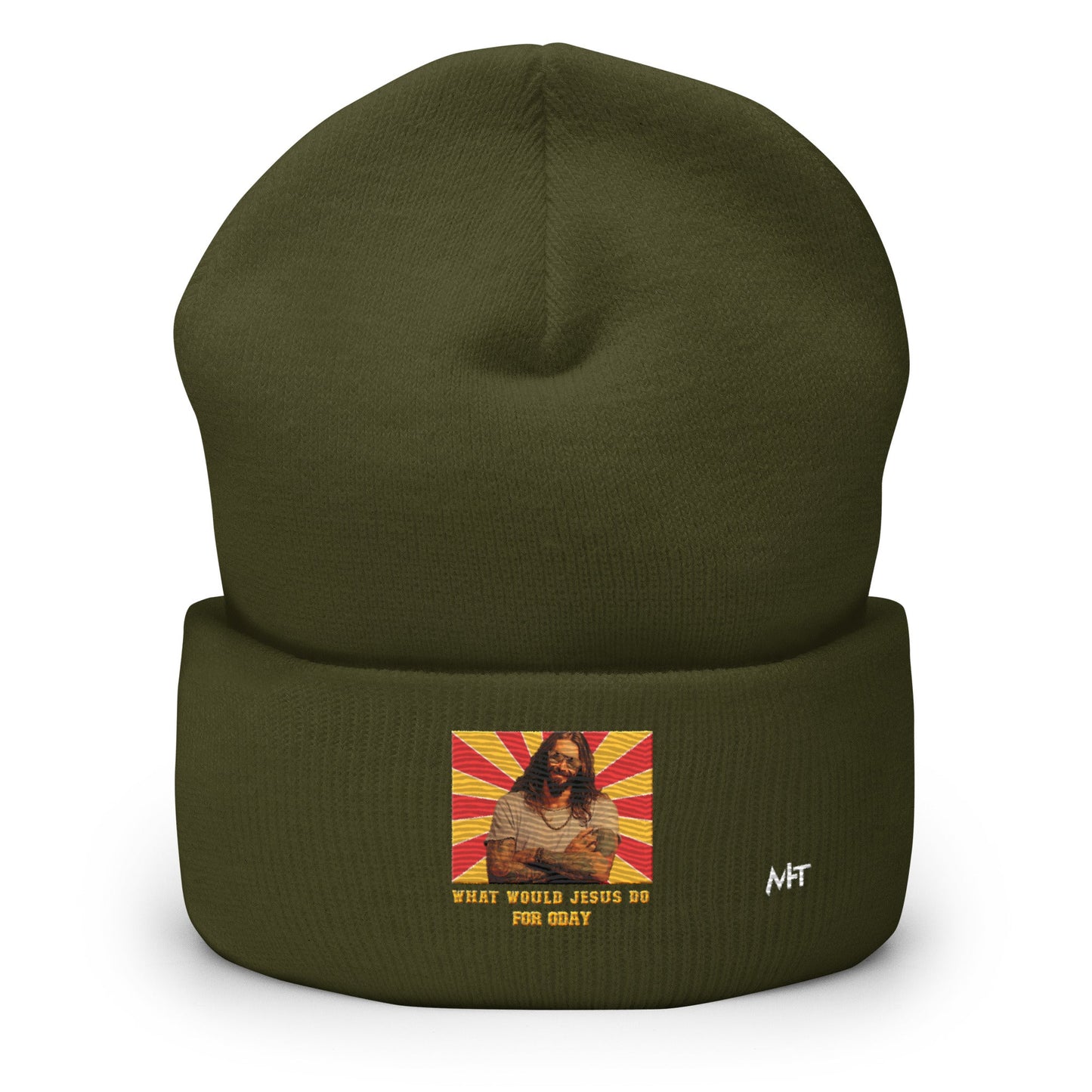 What would Jesus do for 0day v1 - Cuffed Beanie by DarkByteGear