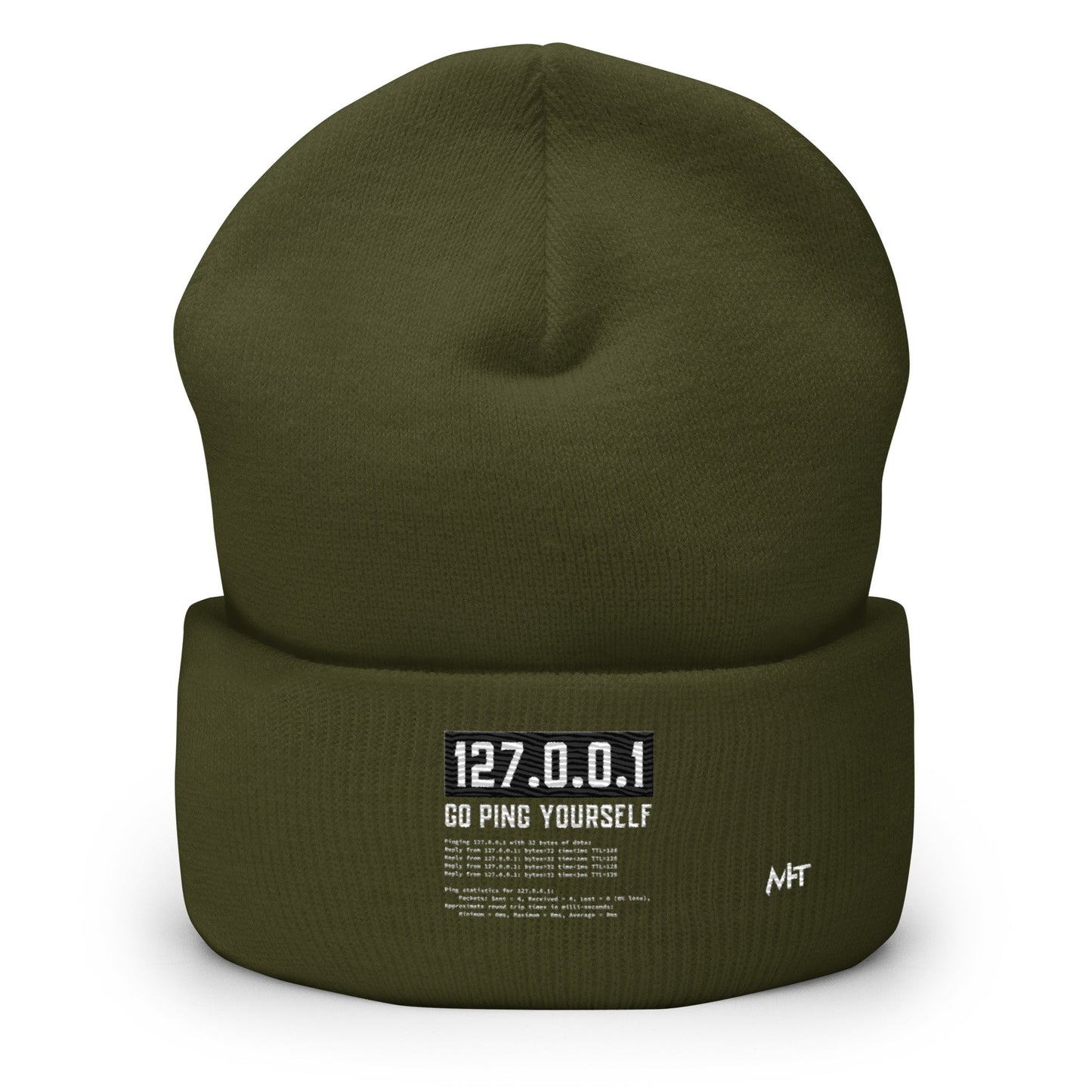 Go ping yourself - Cuffed Beanie by DarkByteGear