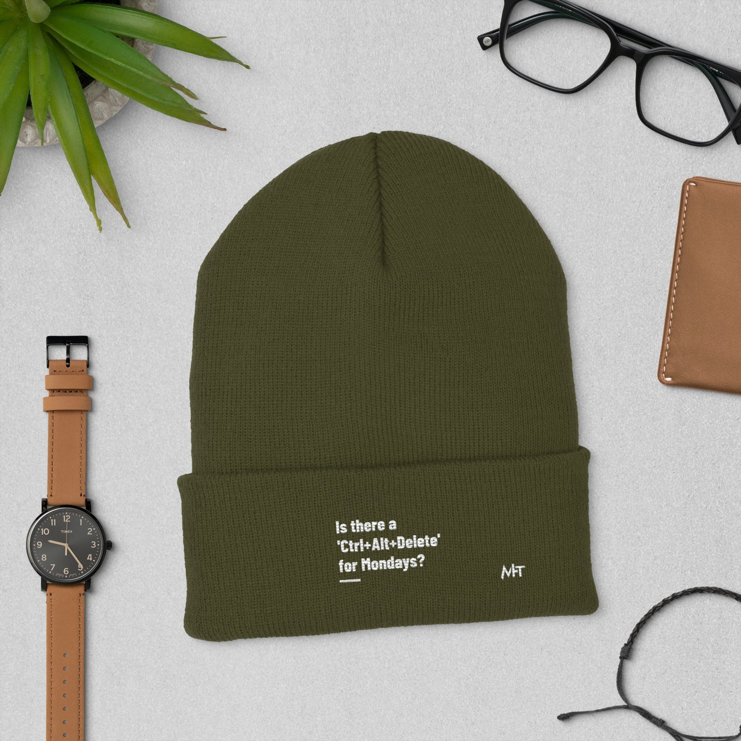 Is there a 'Ctrl+Alt+Delete' for Mondays? - Cuffed Beanie by DarkByteGear