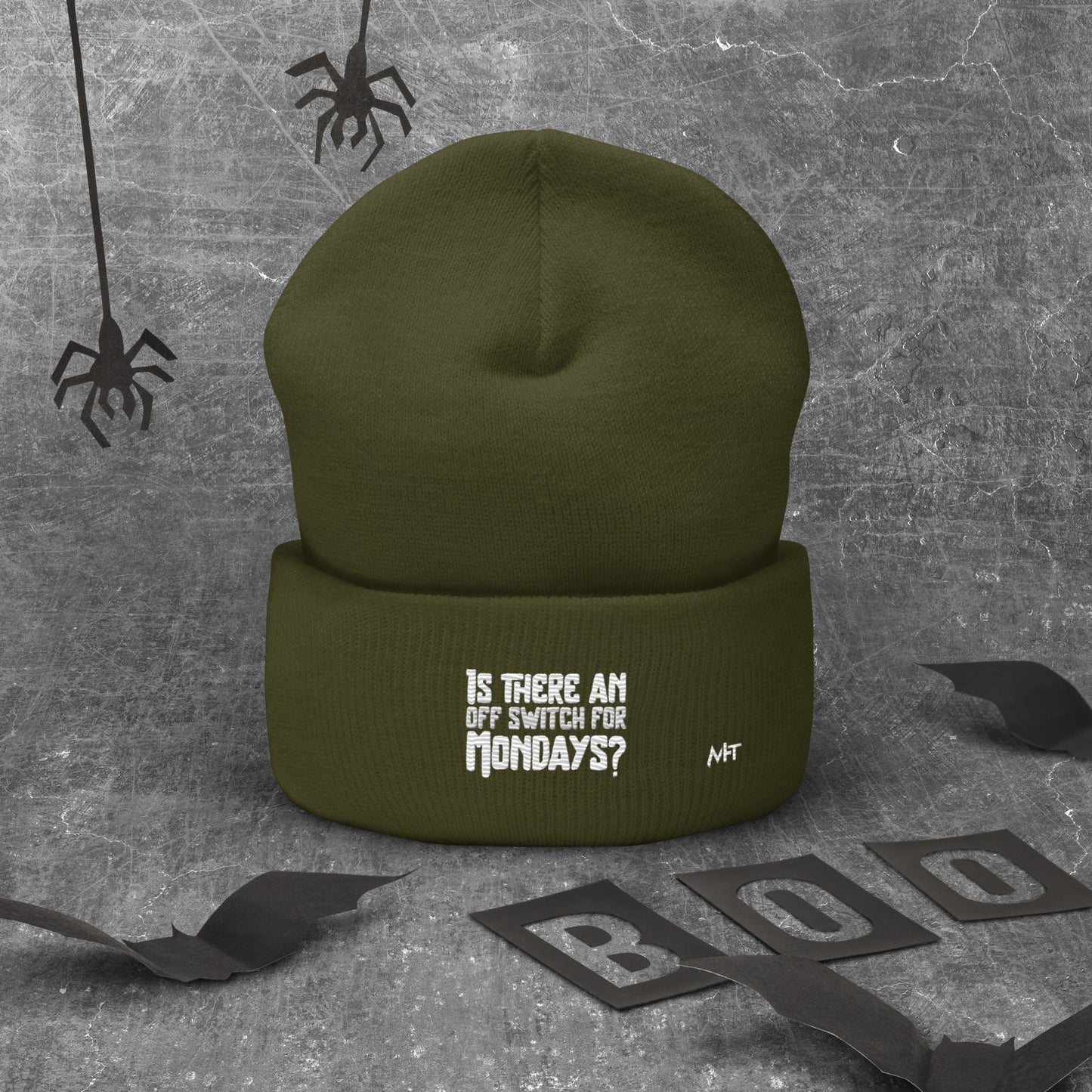 Is there an OFF switch for Mondays? - Cuffed Beanie by DarkByteGear