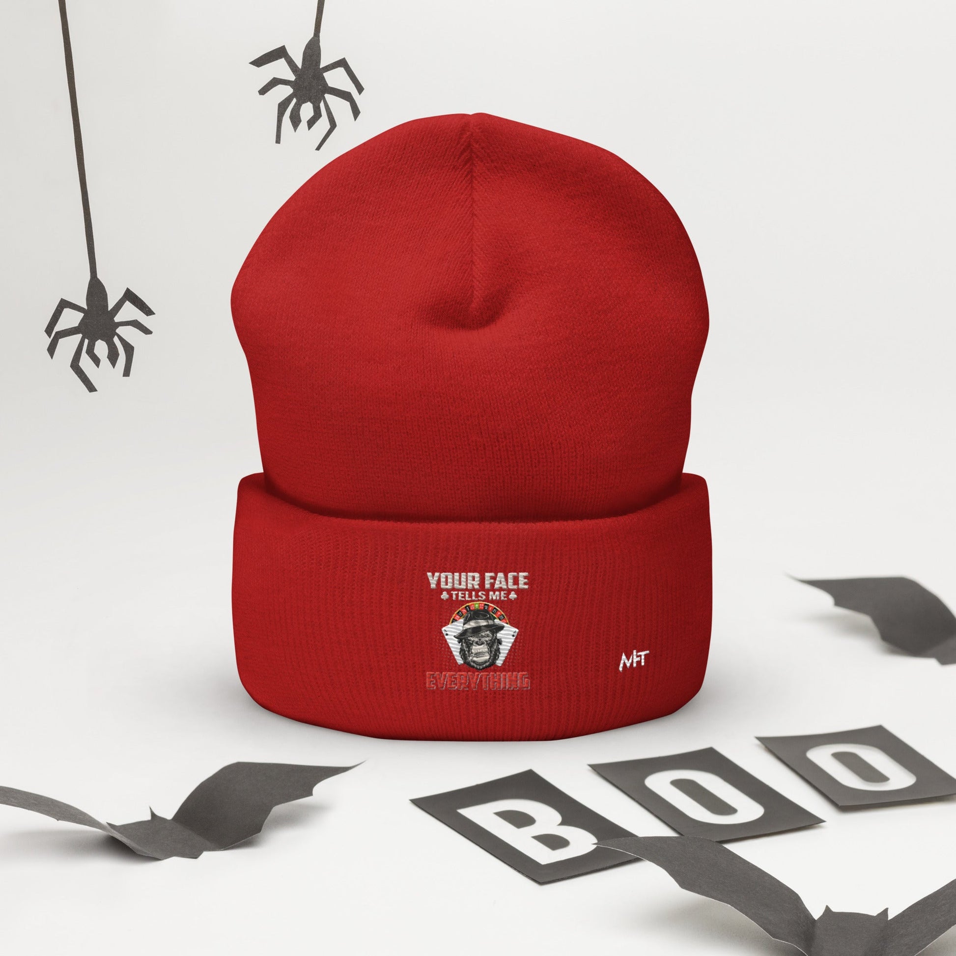Your Face Tells me Everything - Cuffed Beanie by DarkByteGear
