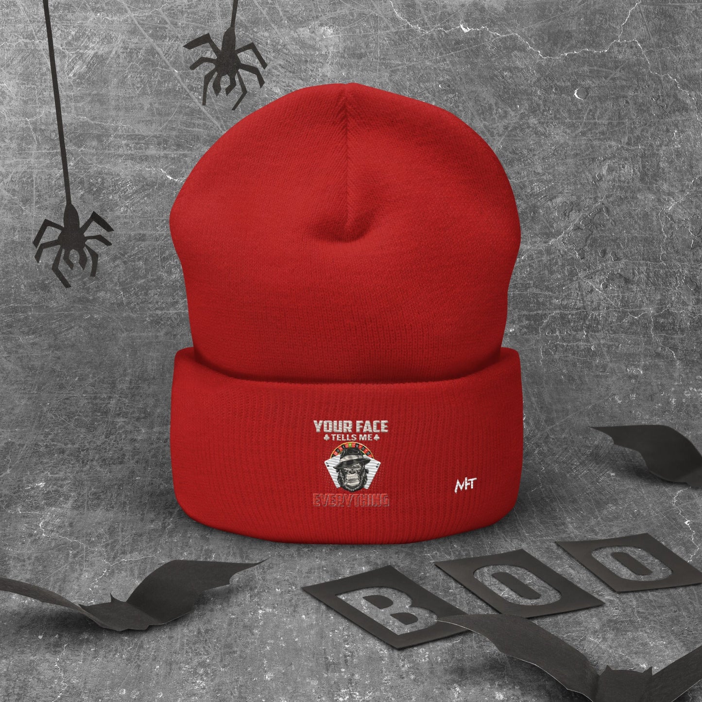 Your Face Tells me Everything - Cuffed Beanie by DarkByteGear