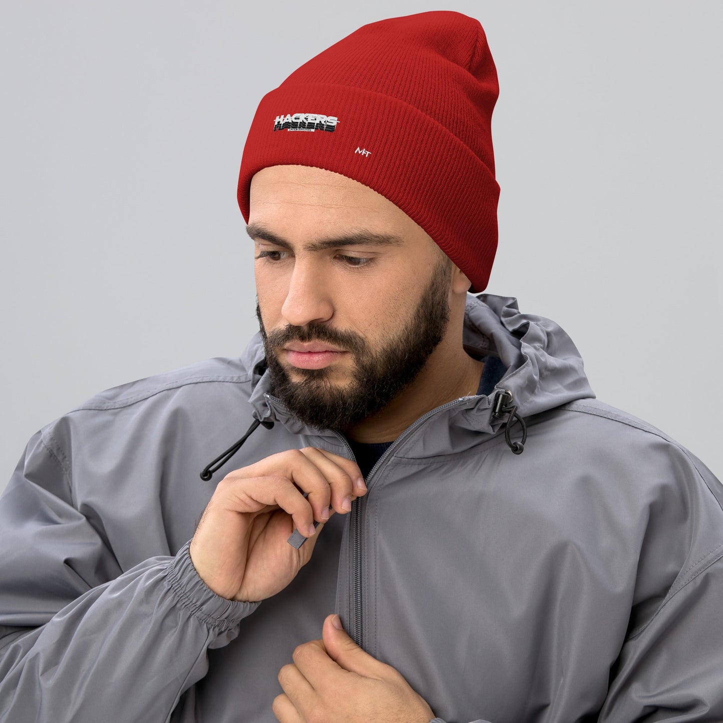 Hackers Empower Hackers V3 - Cuffed Beanie by DarkByteGear