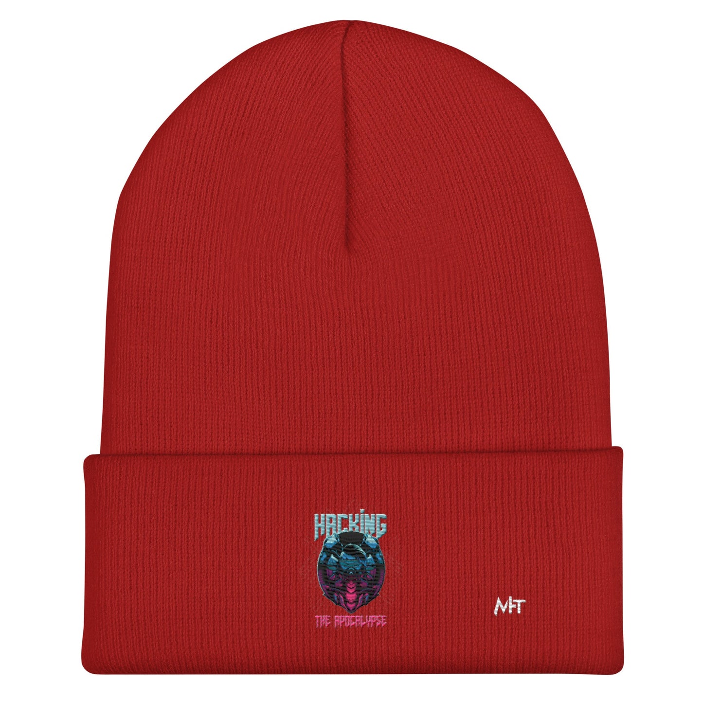 Hacking the apocalypse V2 - Cuffed Beanie by DarkByteGear