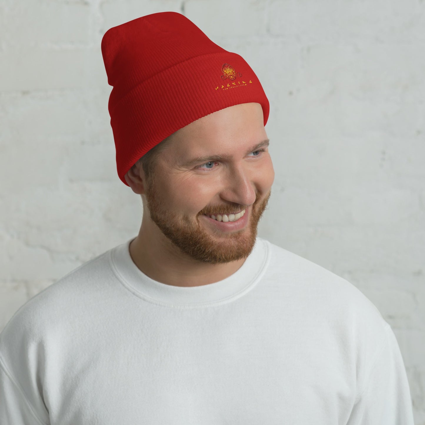 Hacking the apocalypse - Cuffed Beanie by DarkByteGear