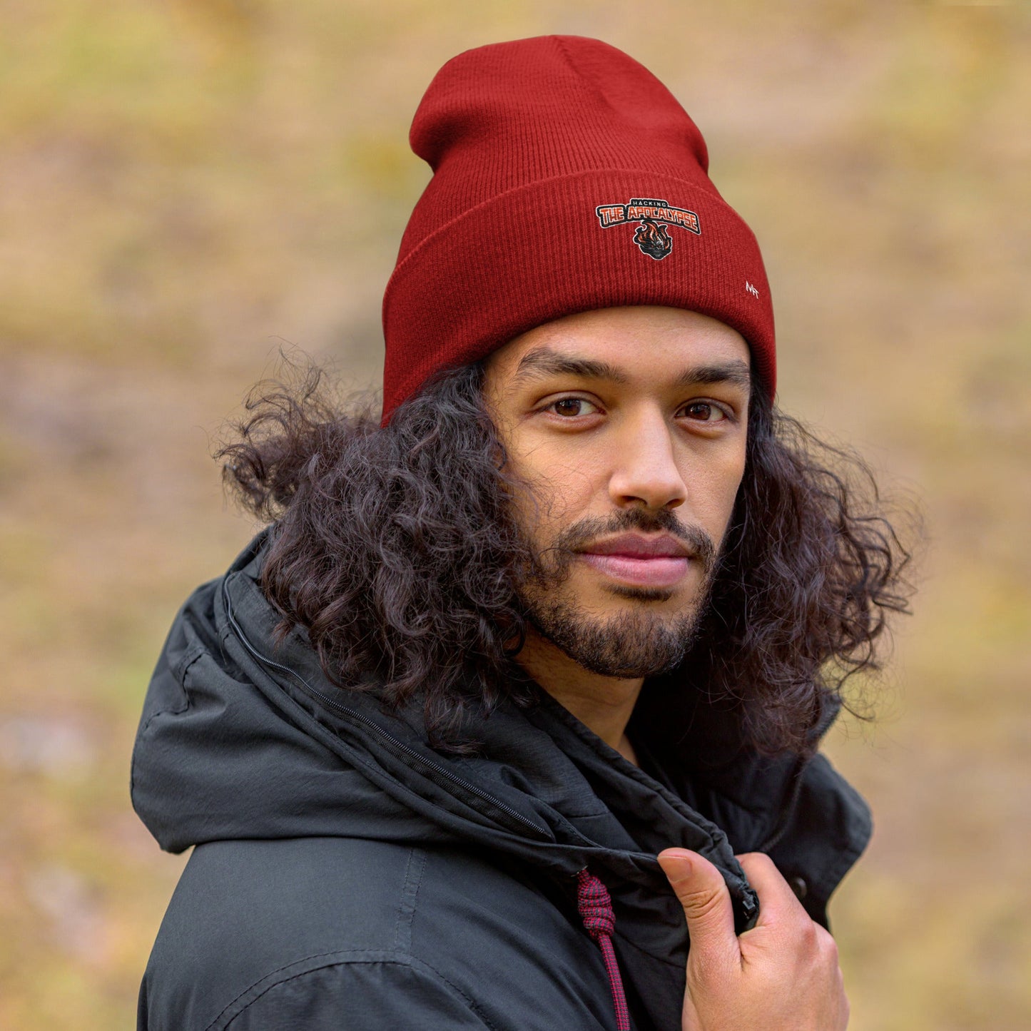 Hacking the Apocalypse V1 - Cuffed Beanie by DarkByteGear