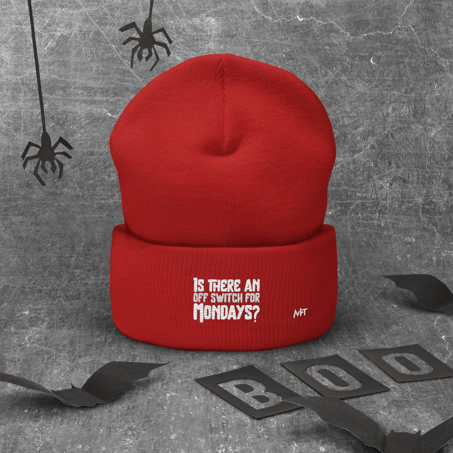 Is there an OFF switch for Mondays? - Cuffed Beanie by DarkByteGear