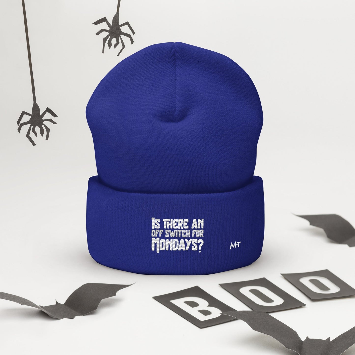 Is there an OFF switch for Mondays? - Cuffed Beanie by DarkByteGear