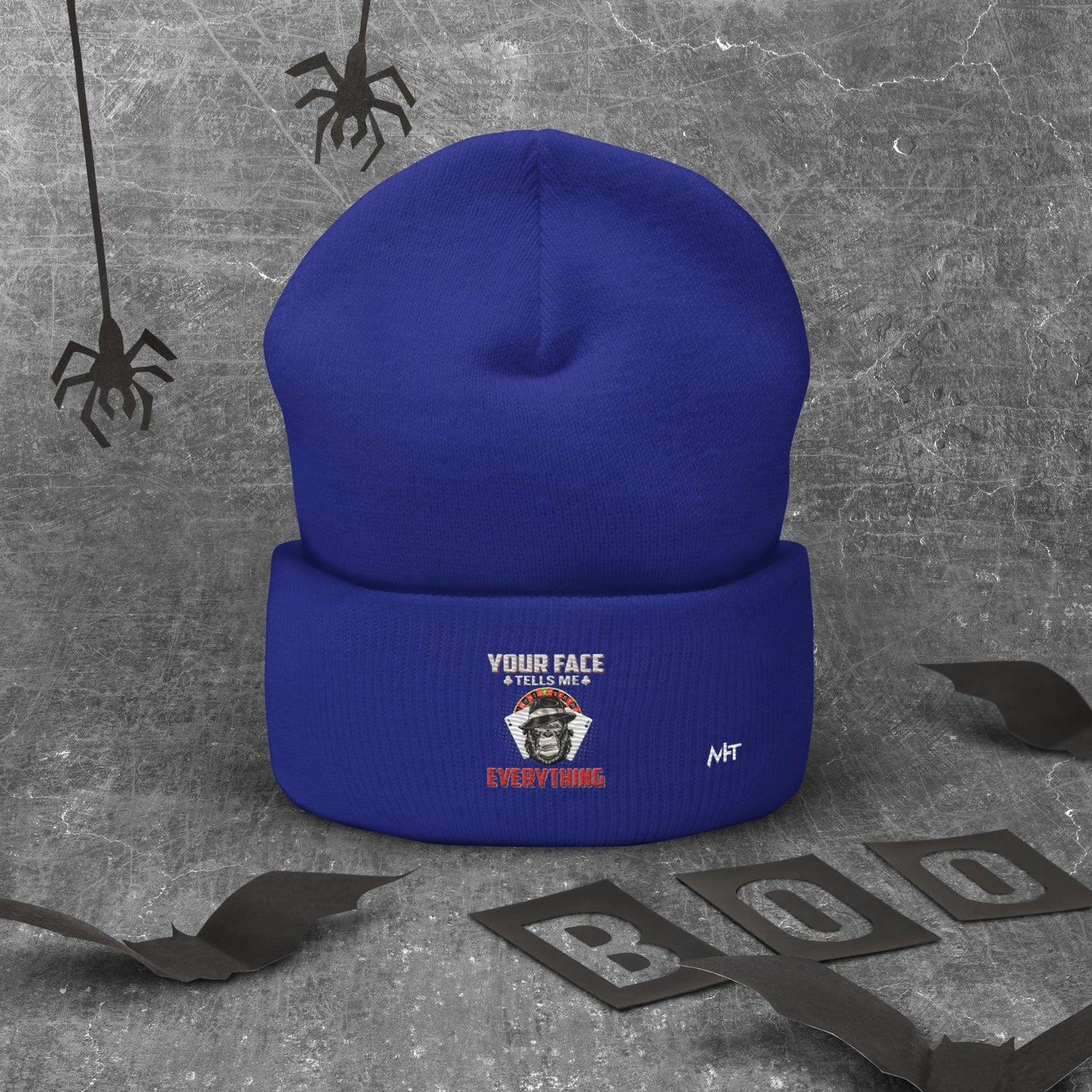 Your Face Tells me Everything - Cuffed Beanie by DarkByteGear
