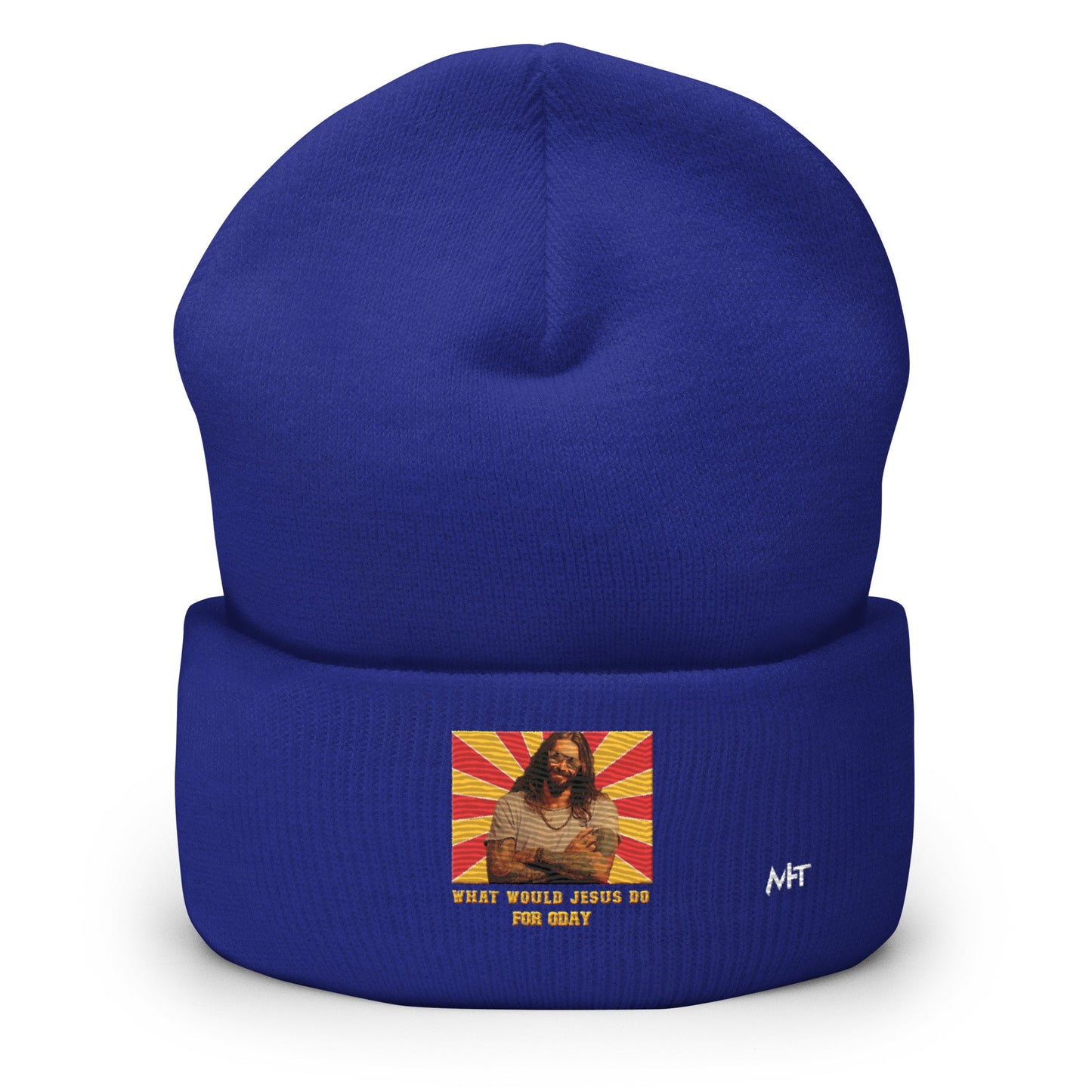 What would Jesus do for 0day v1 - Cuffed Beanie by DarkByteGear