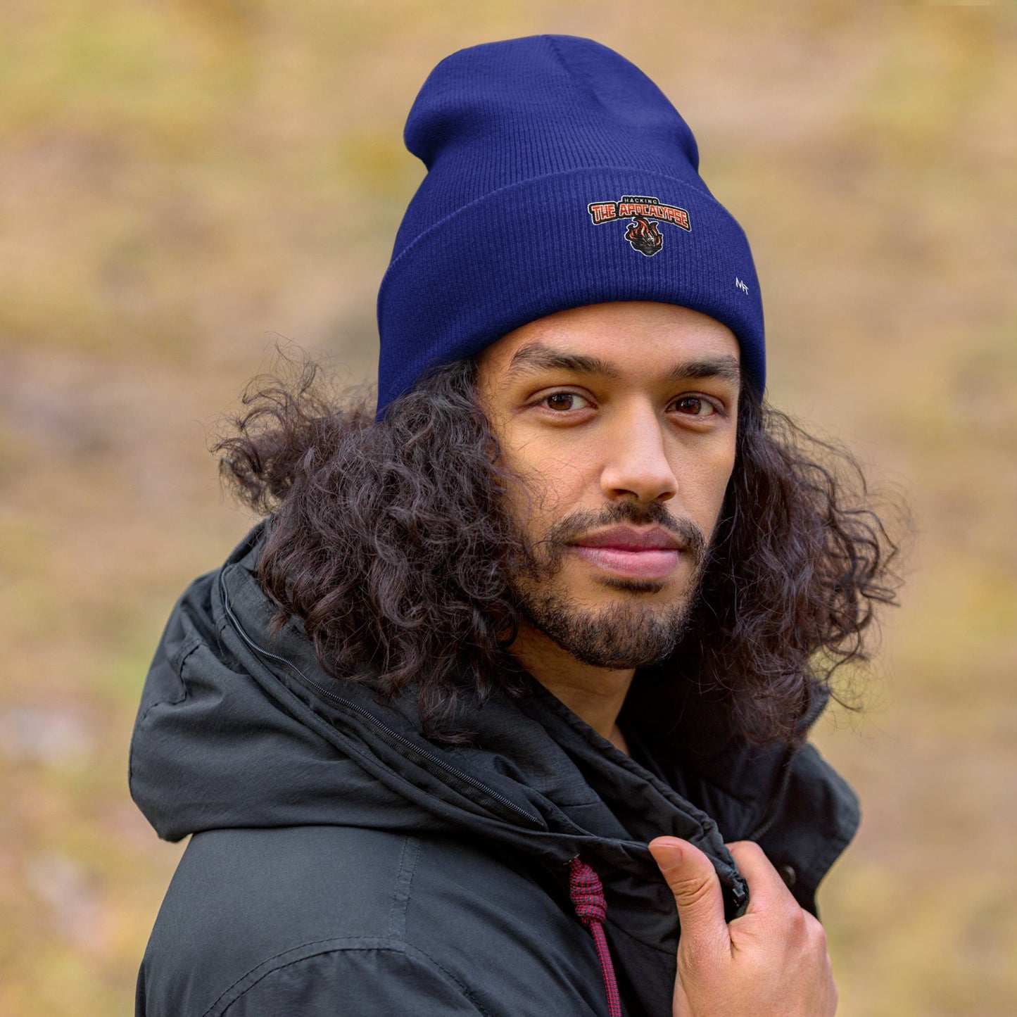 Hacking the Apocalypse V1 - Cuffed Beanie by DarkByteGear