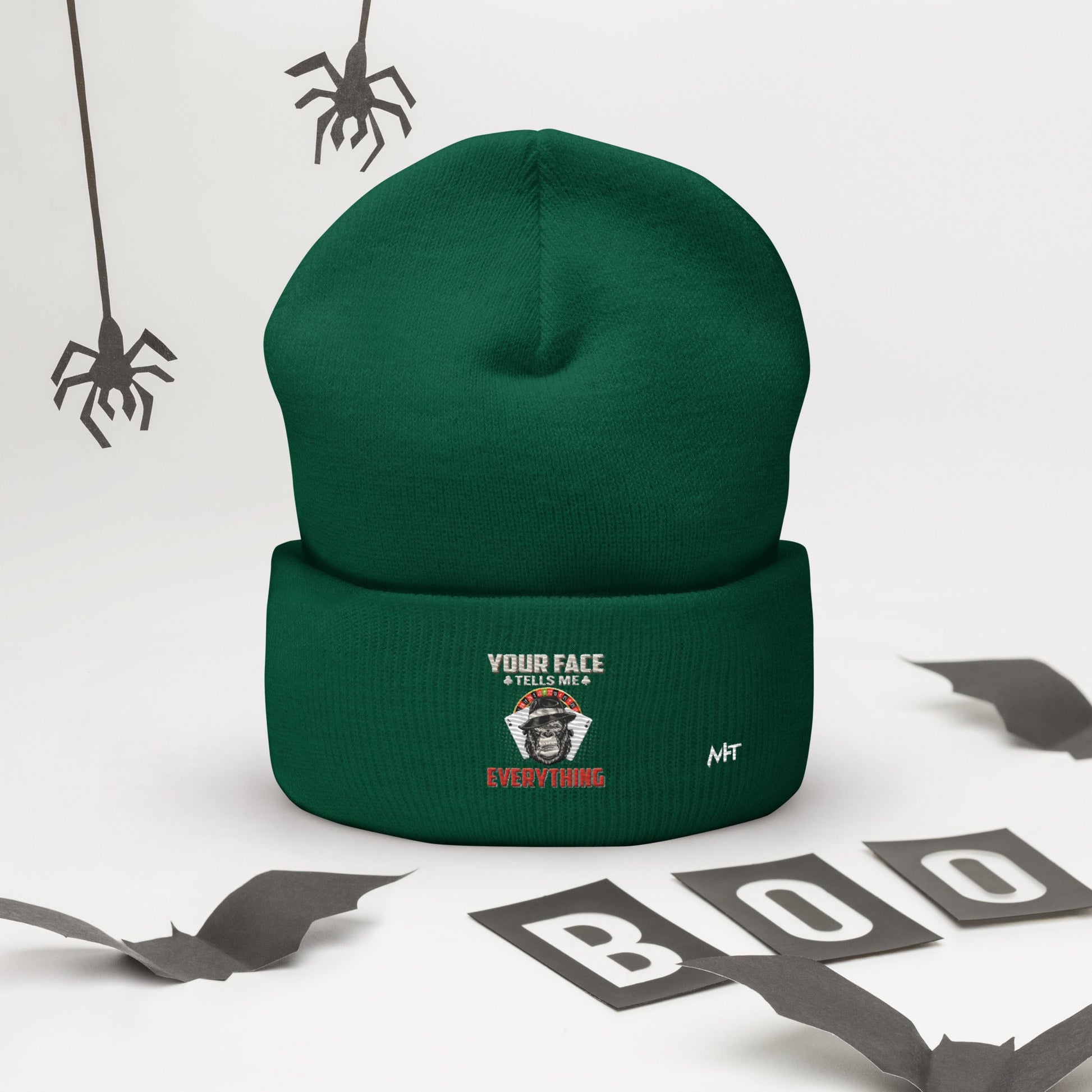 Your Face Tells me Everything - Cuffed Beanie by DarkByteGear