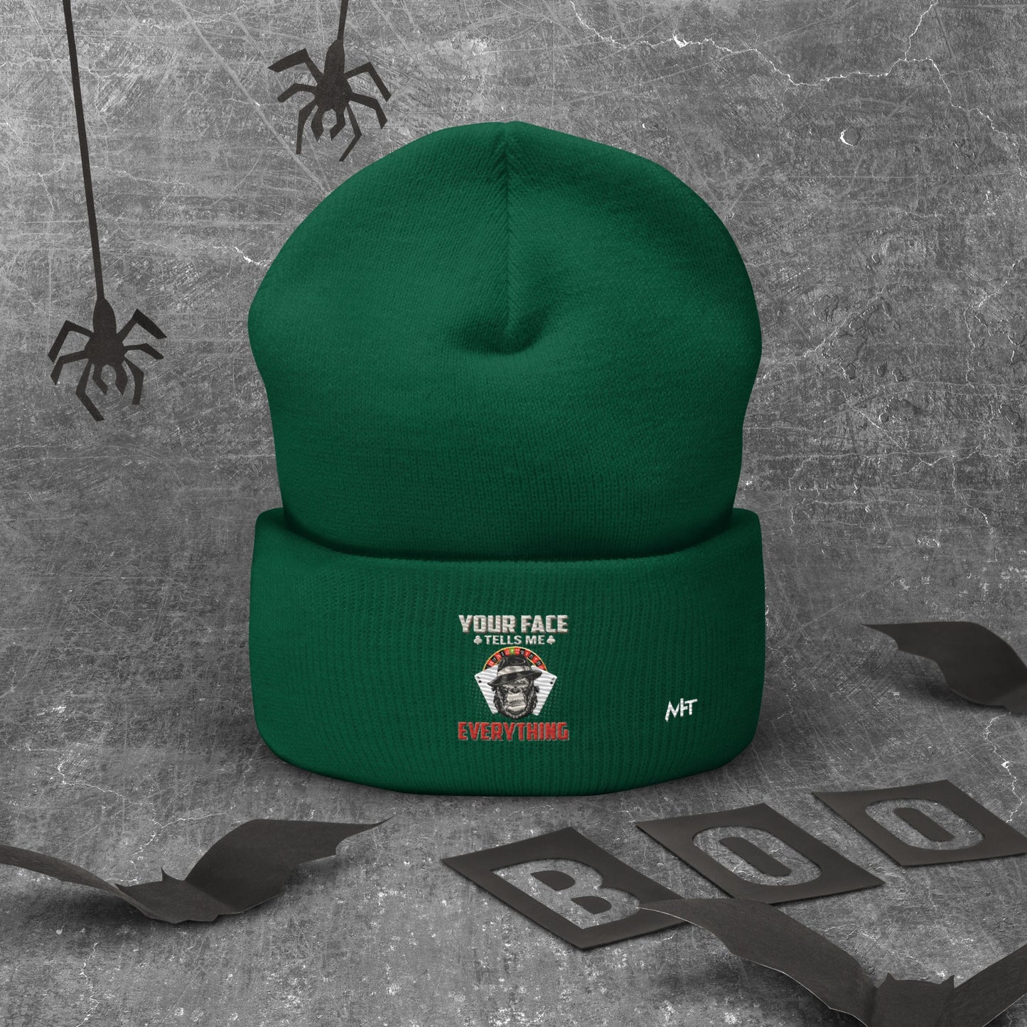 Your Face Tells me Everything - Cuffed Beanie by DarkByteGear