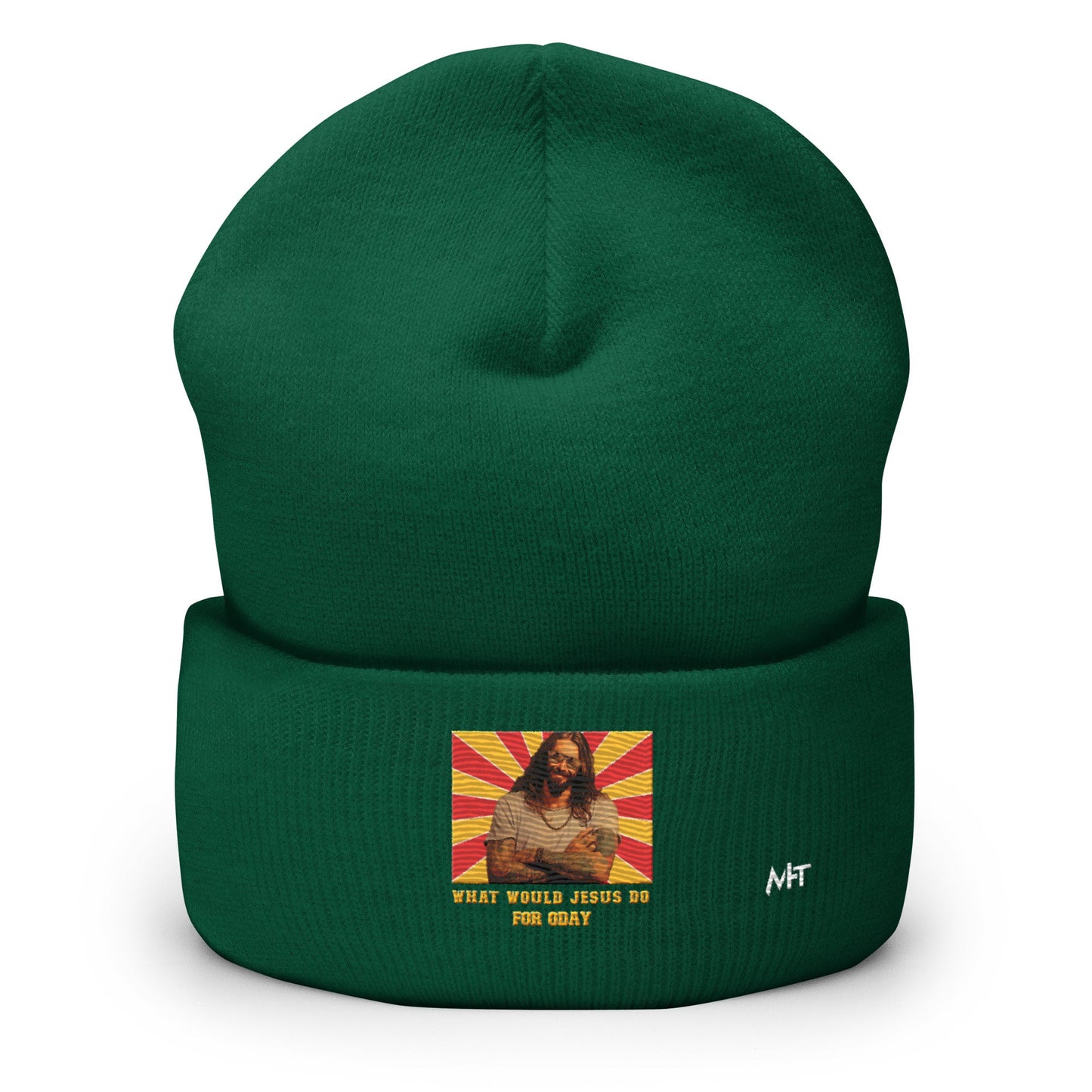 What would Jesus do for 0day v1 - Cuffed Beanie by DarkByteGear