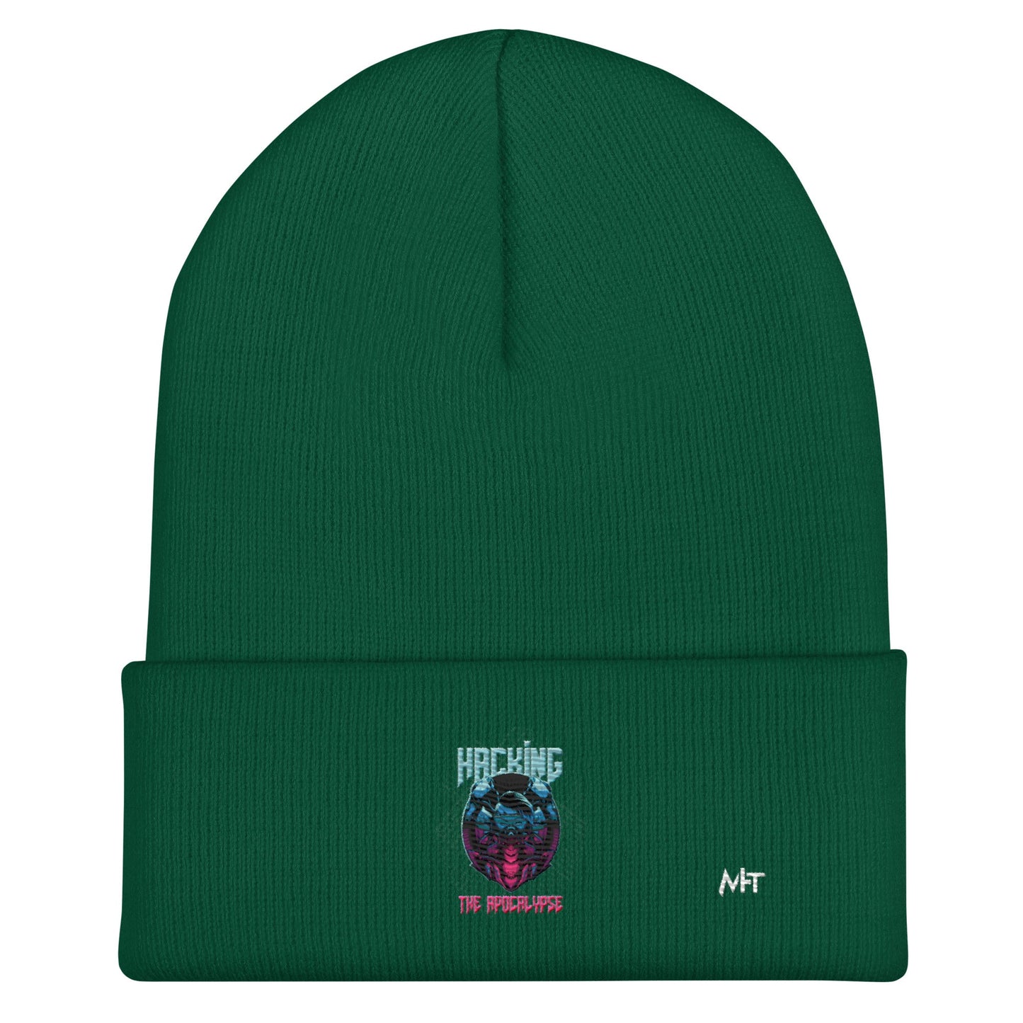 Hacking the apocalypse V2 - Cuffed Beanie by DarkByteGear