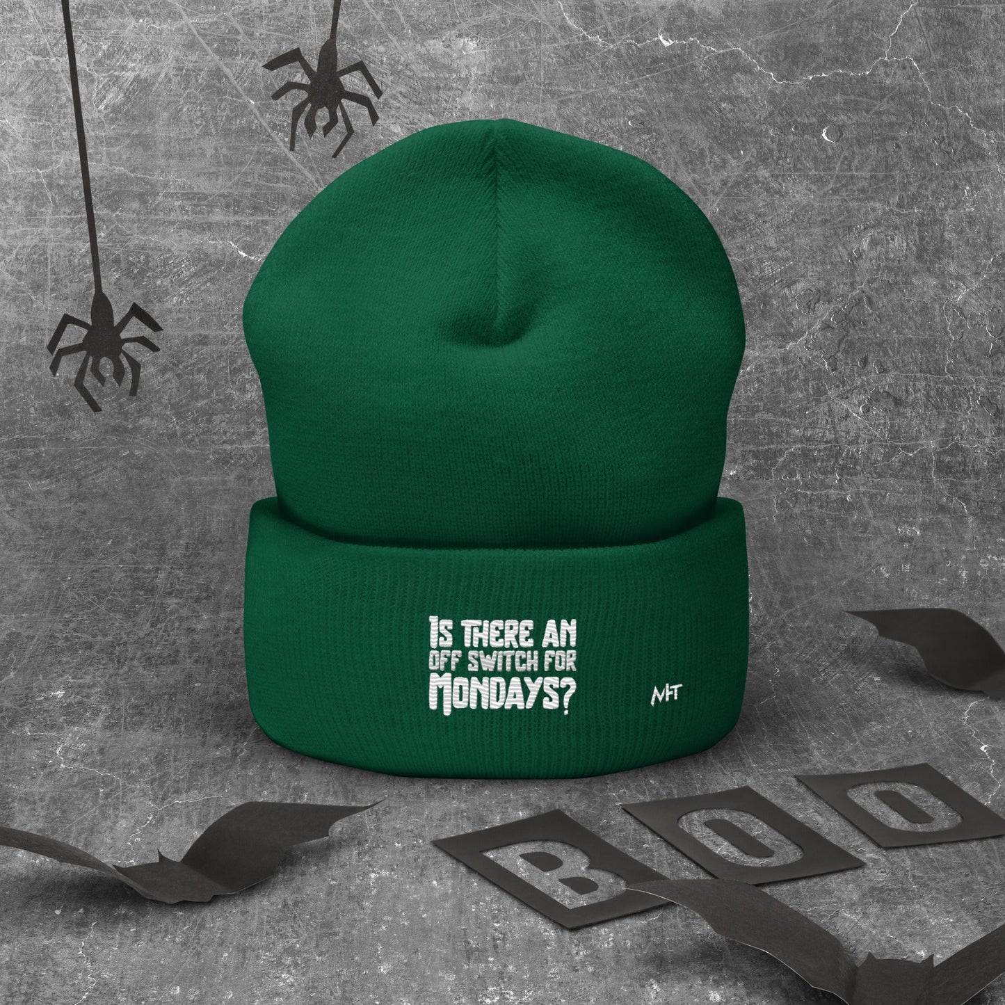 Is there an OFF switch for Mondays? - Cuffed Beanie by DarkByteGear