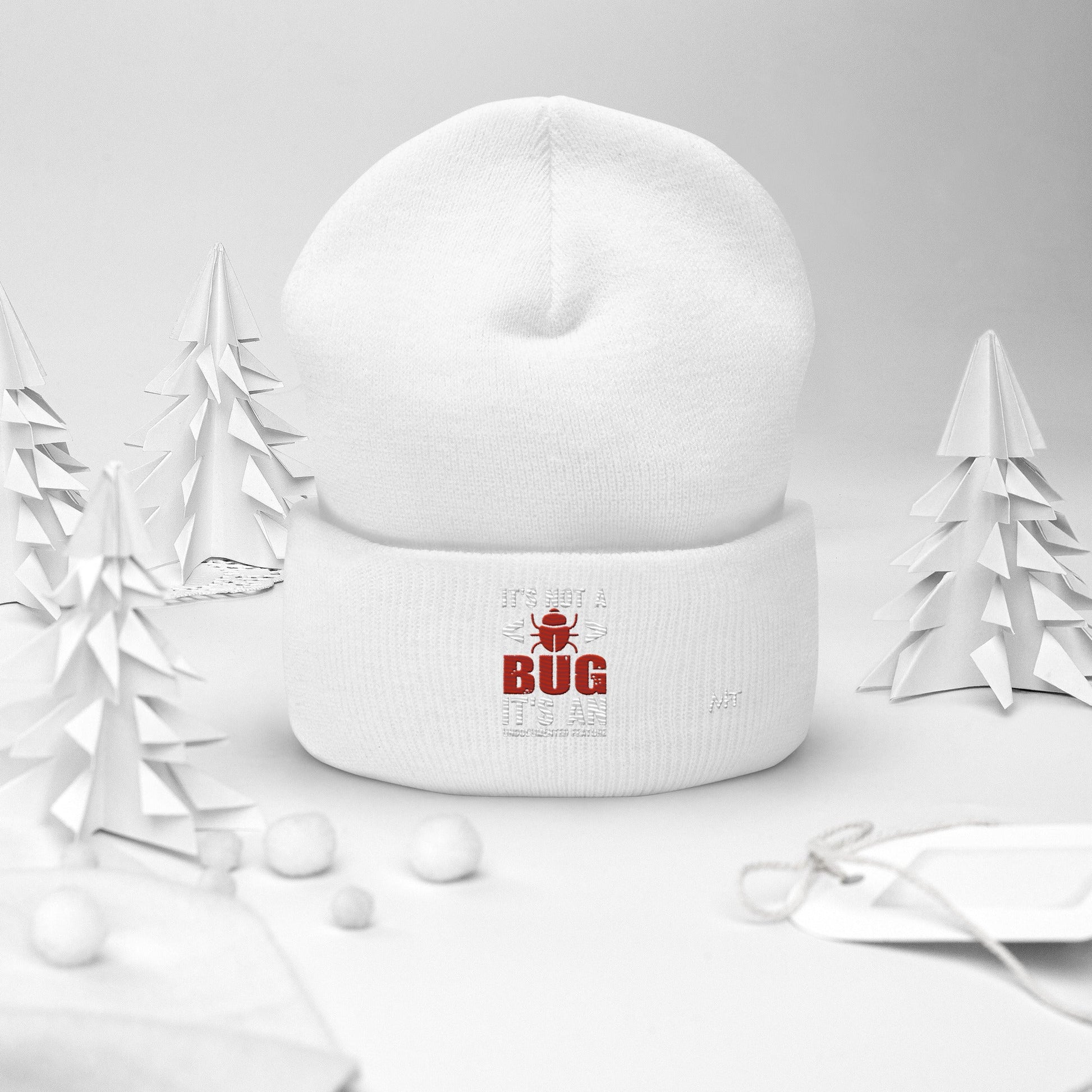 It's not a Bug; it's an Undocumented Feature - Cuffed Beanie by DarkByteGear