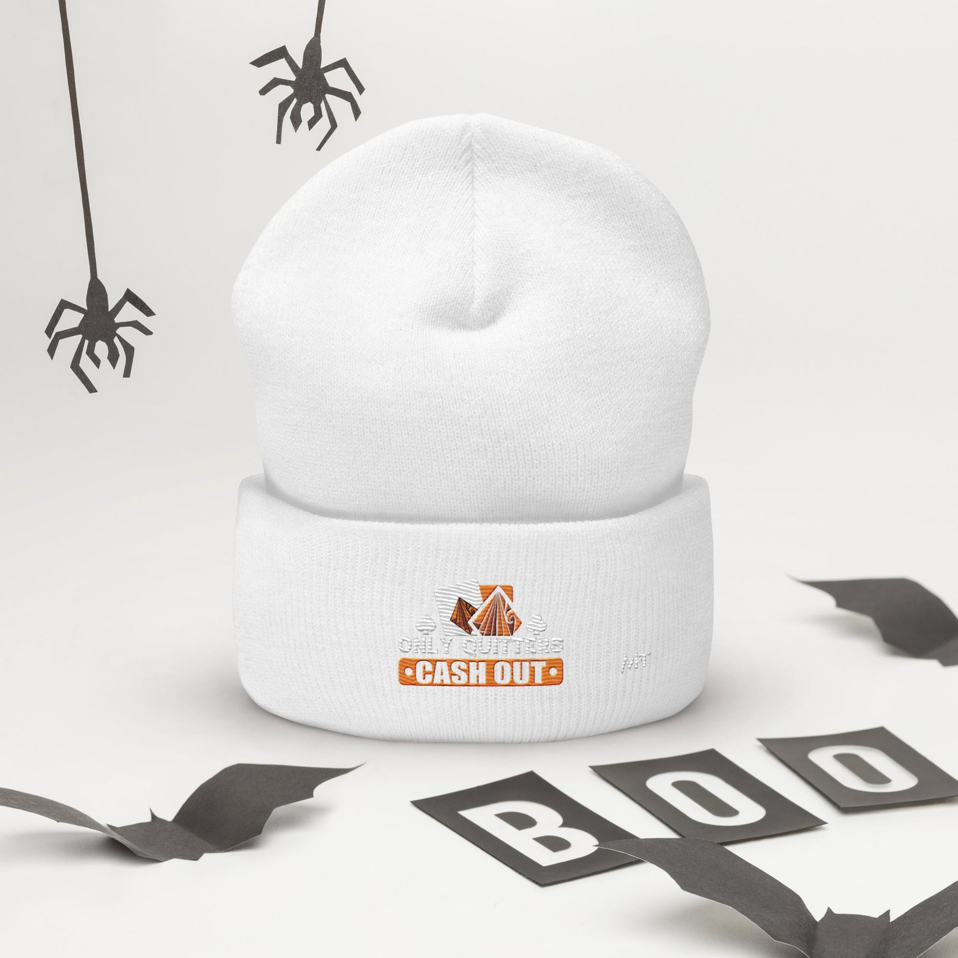 Only Quitters Cash Out - Cuffed Beanie by DarkByteGear