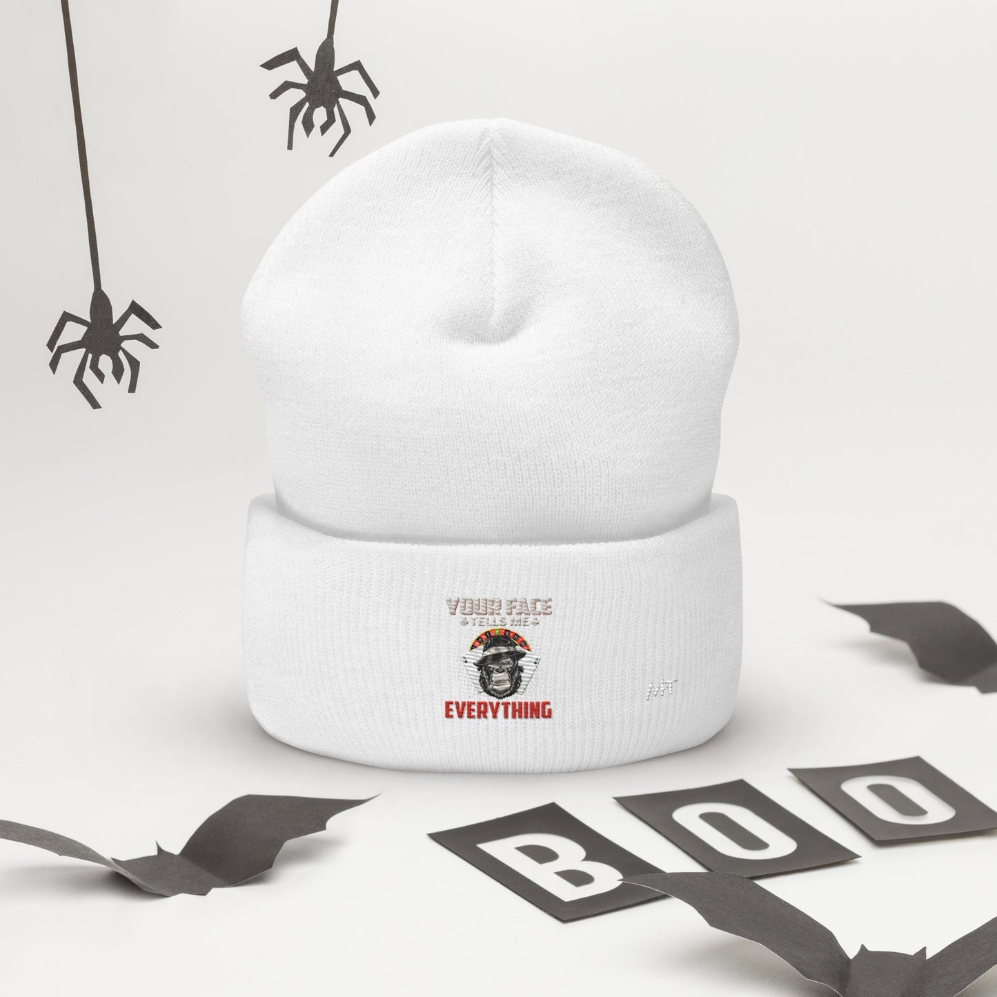 Your Face Tells me Everything - Cuffed Beanie by DarkByteGear