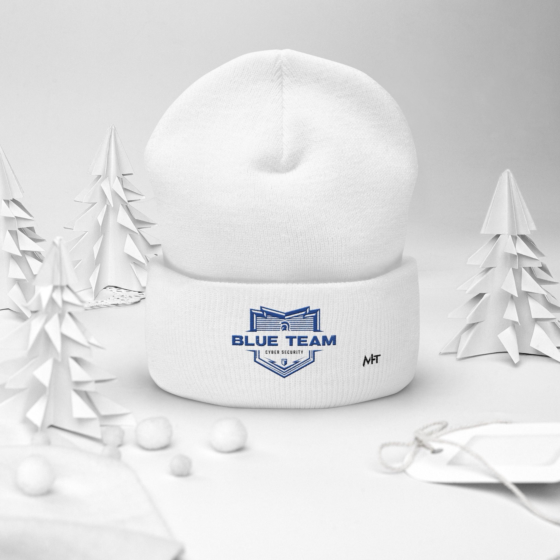 Cyber Security Blue Team V14 - Cuffed Beanie by DarkByteGear