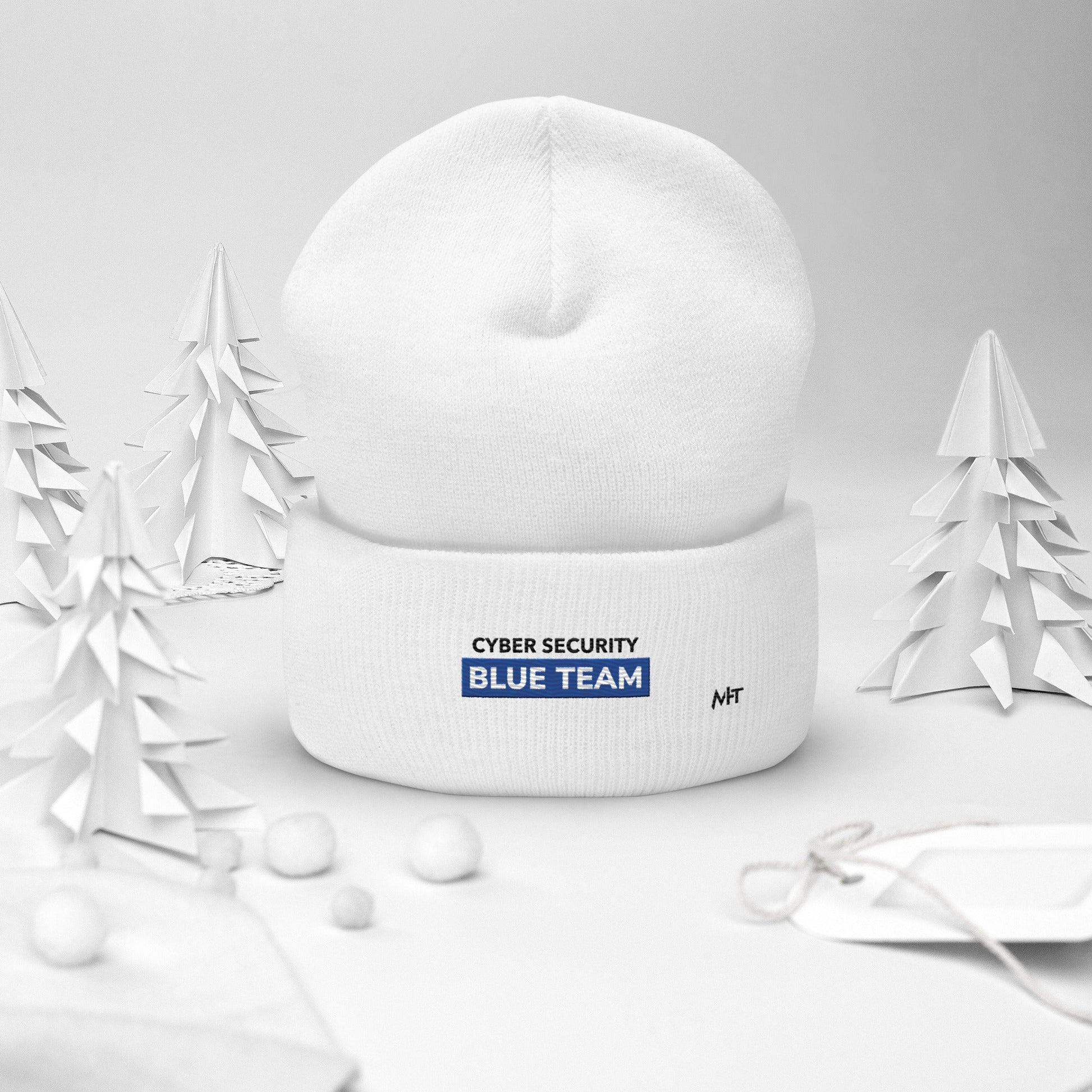 Cyber Security Blue Team V11 - Cuffed Beanie by DarkByteGear