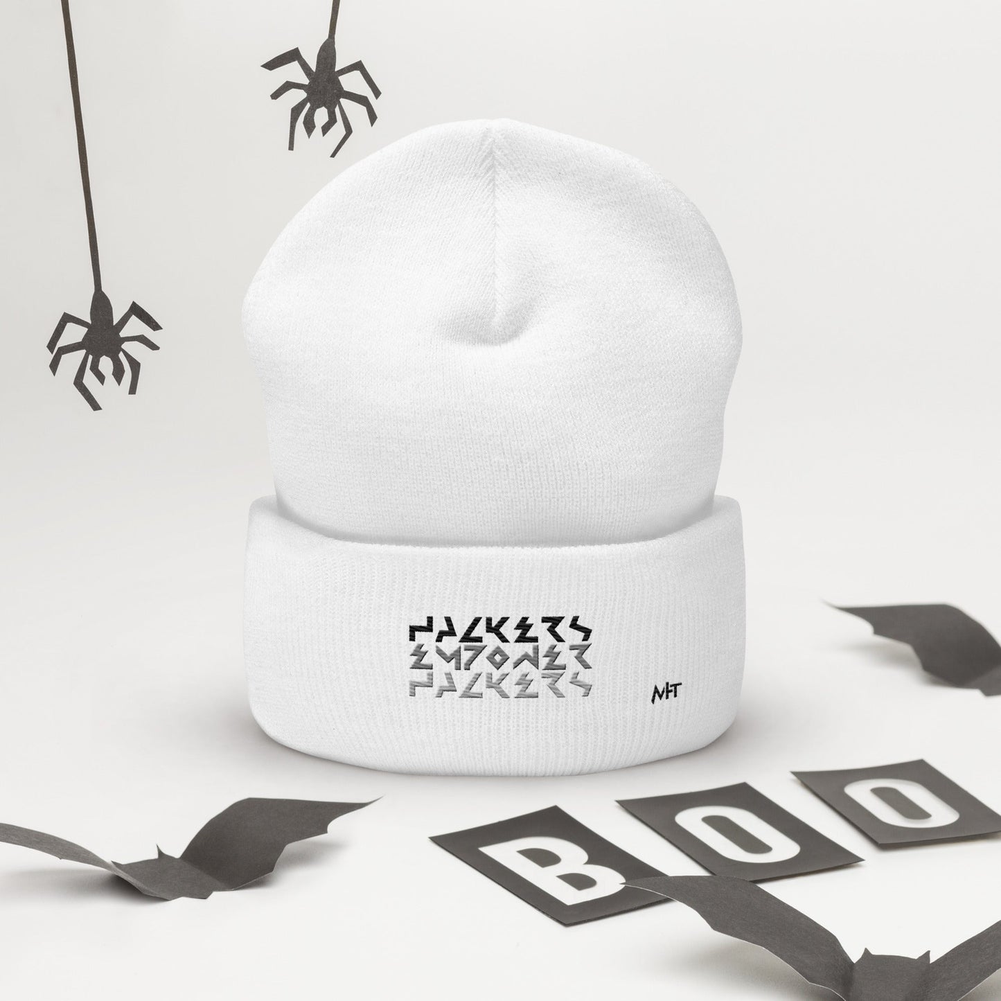 Hackers Empower Hackers V4 - Cuffed Beanie by DarkByteGear