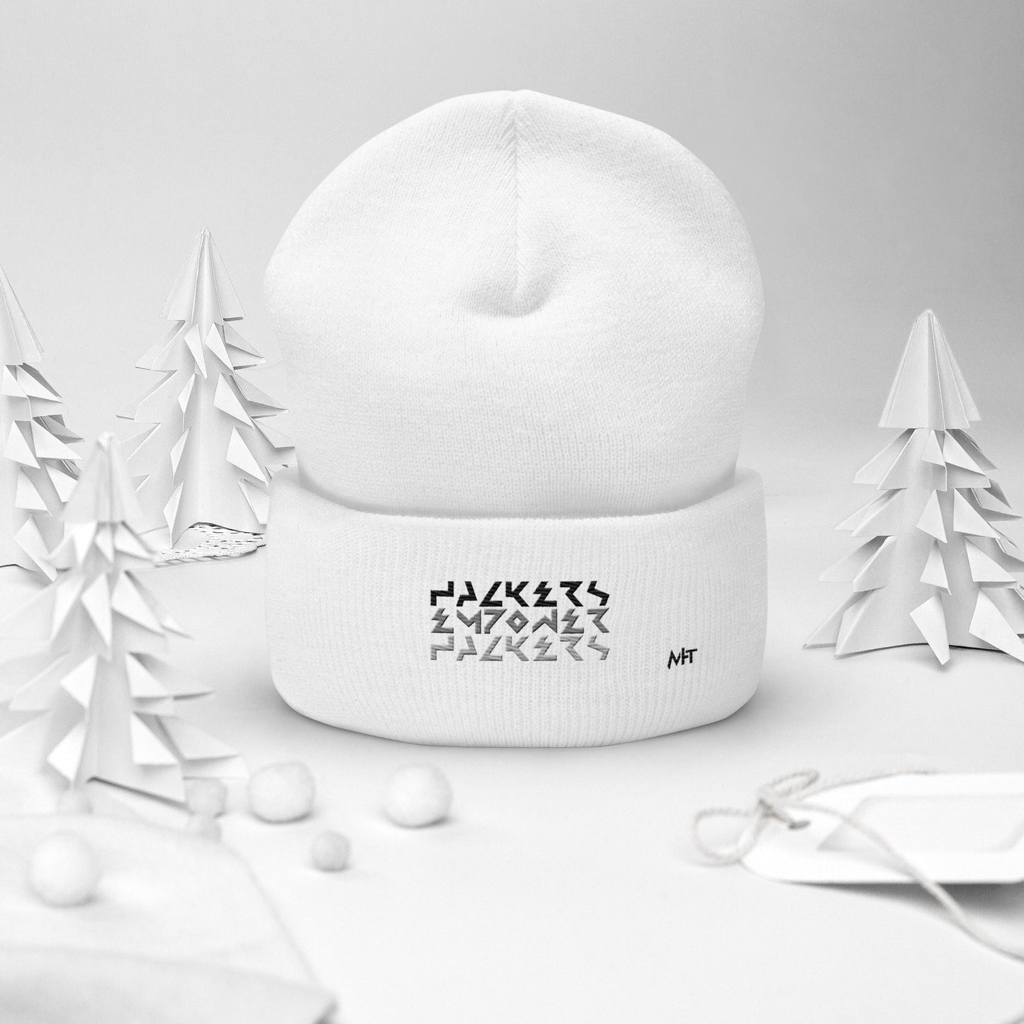 Hackers Empower Hackers V4 - Cuffed Beanie by DarkByteGear