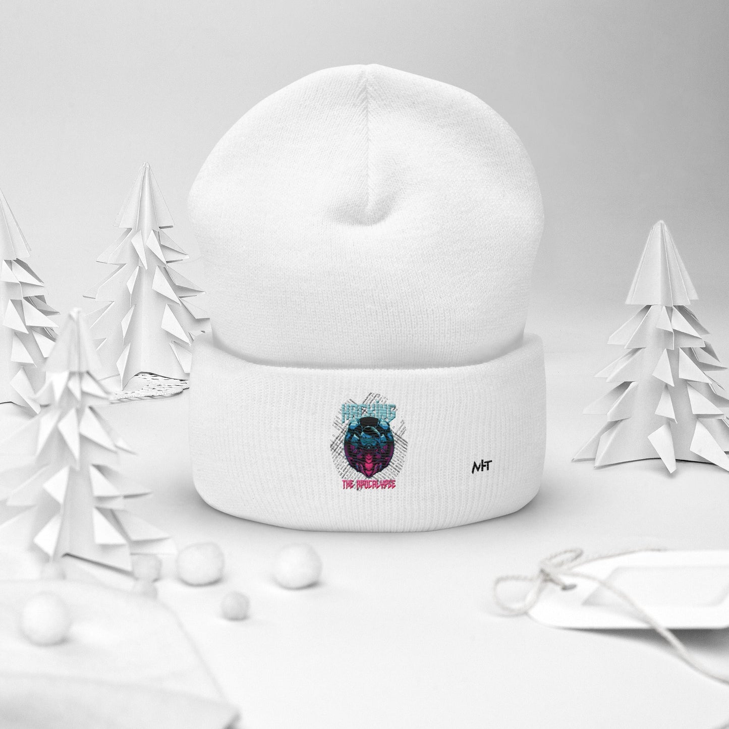 Hacking the apocalypse V2 - Cuffed Beanie by DarkByteGear